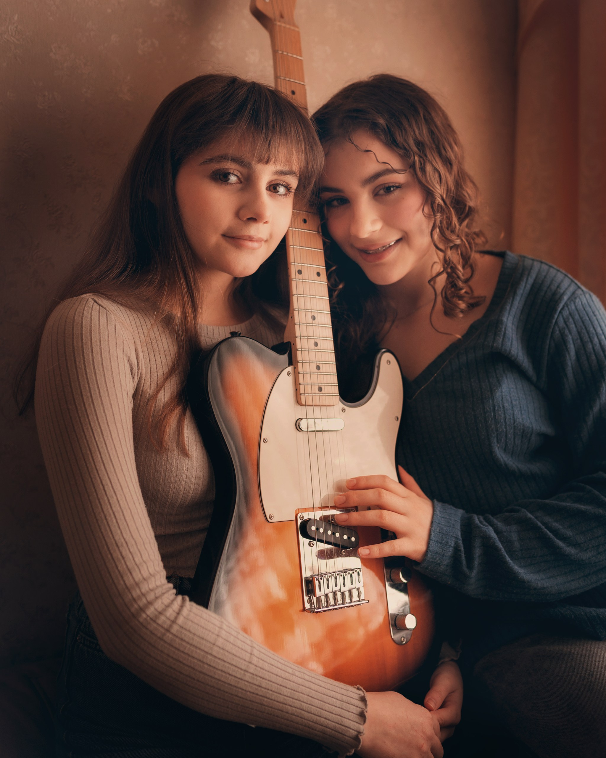 Домашняя фотосессия — бабушка с внучками. Детский и семейный фотограф Елена Михайлова в Москве