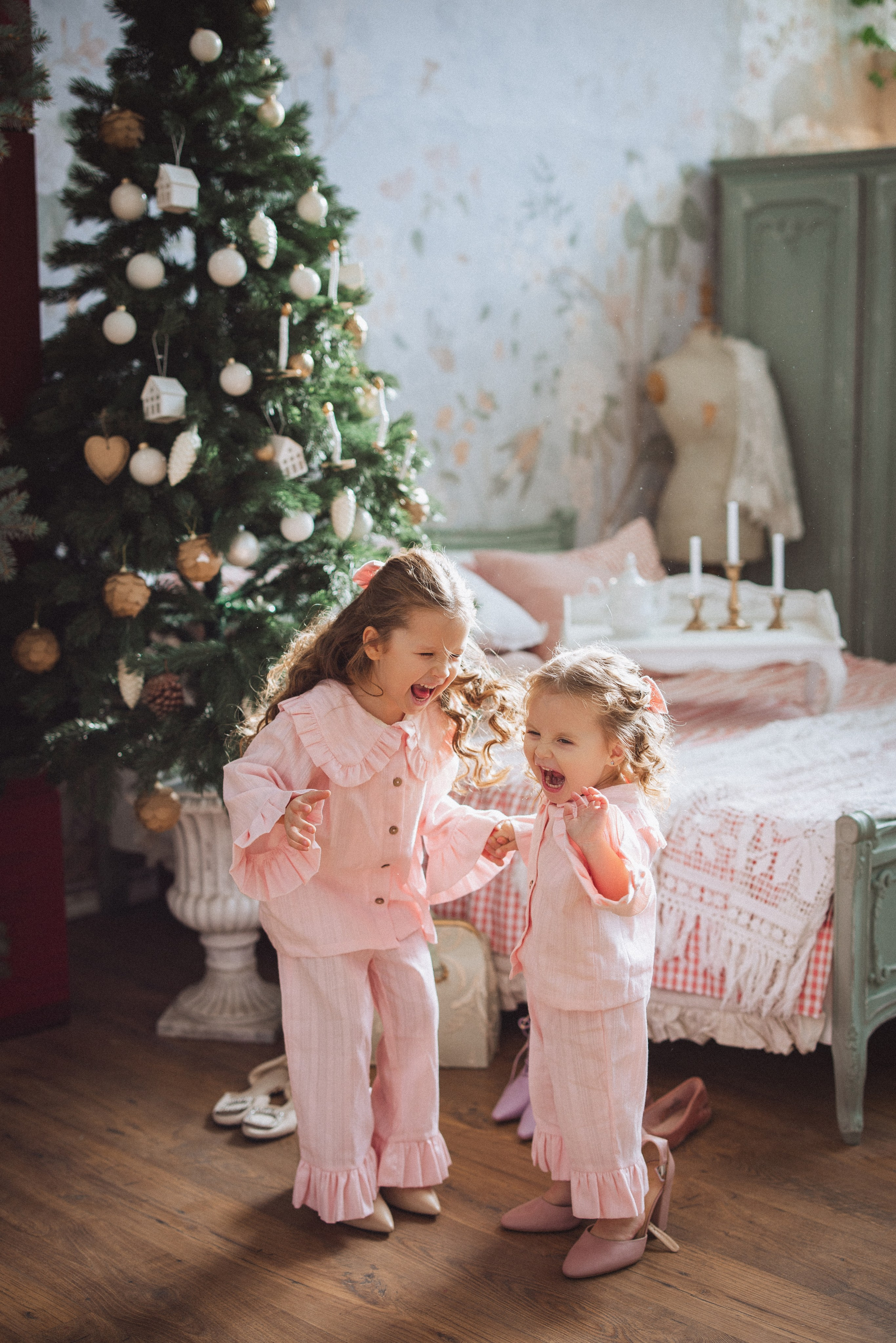 Новогодняя фотосессия в стиле Винтаж. Семейный и детский фотограф в Краснодаре Анна Трашкова