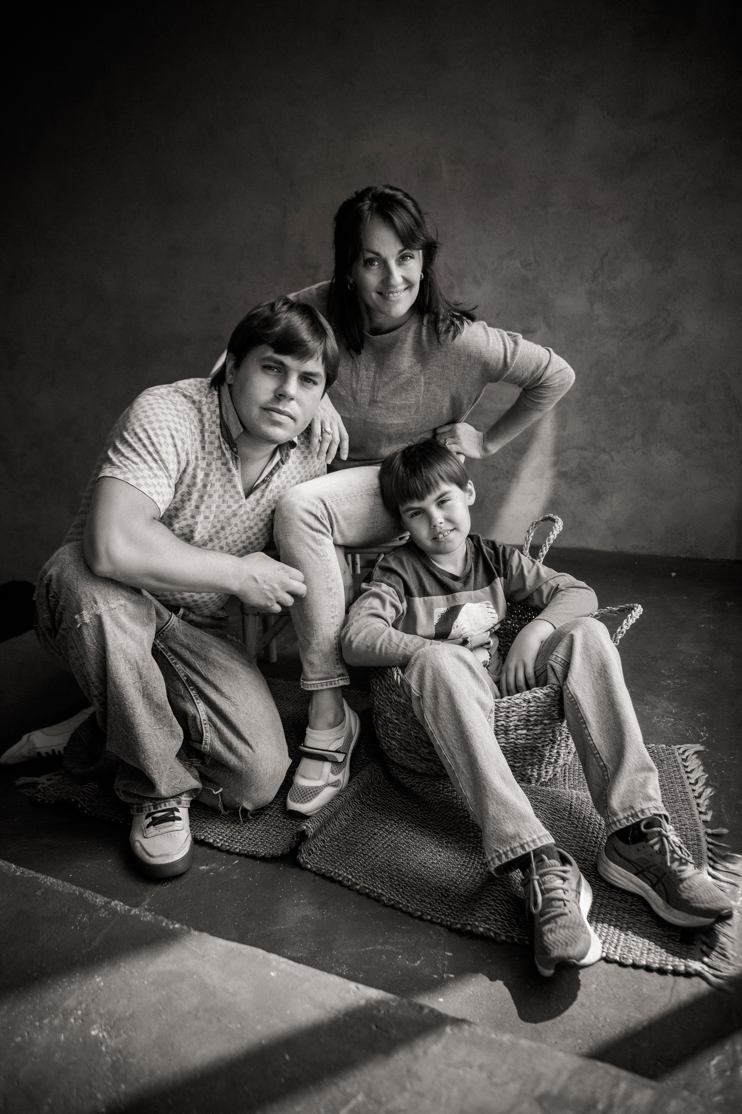 Семейная студийная фотосессия. Свадебный и семейный фотограф в Москве и Подмосковье Лариса Козлова