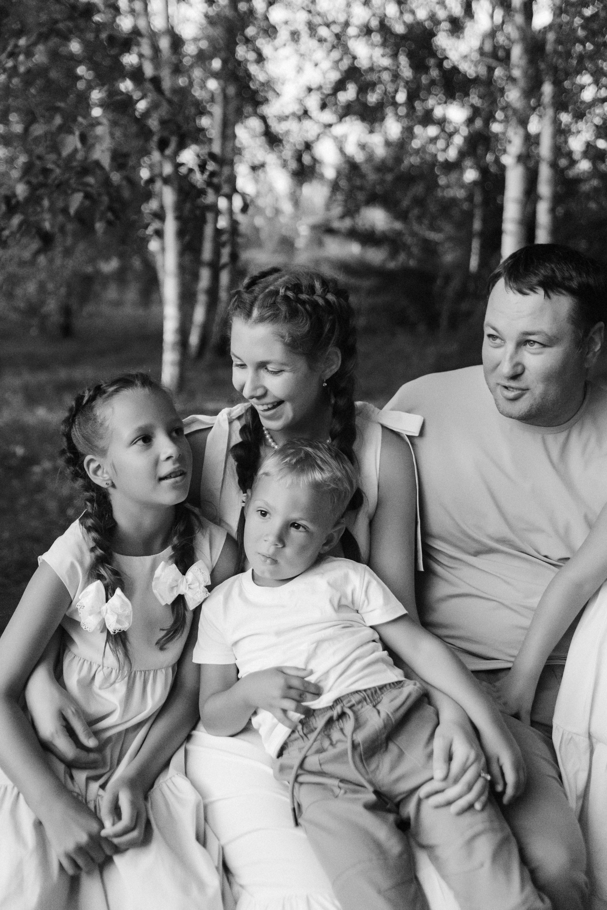 Олег, Вика, Варя, Маша и Тима. Семейный фотограф • Домашние съемки в Нижнем Новгороде