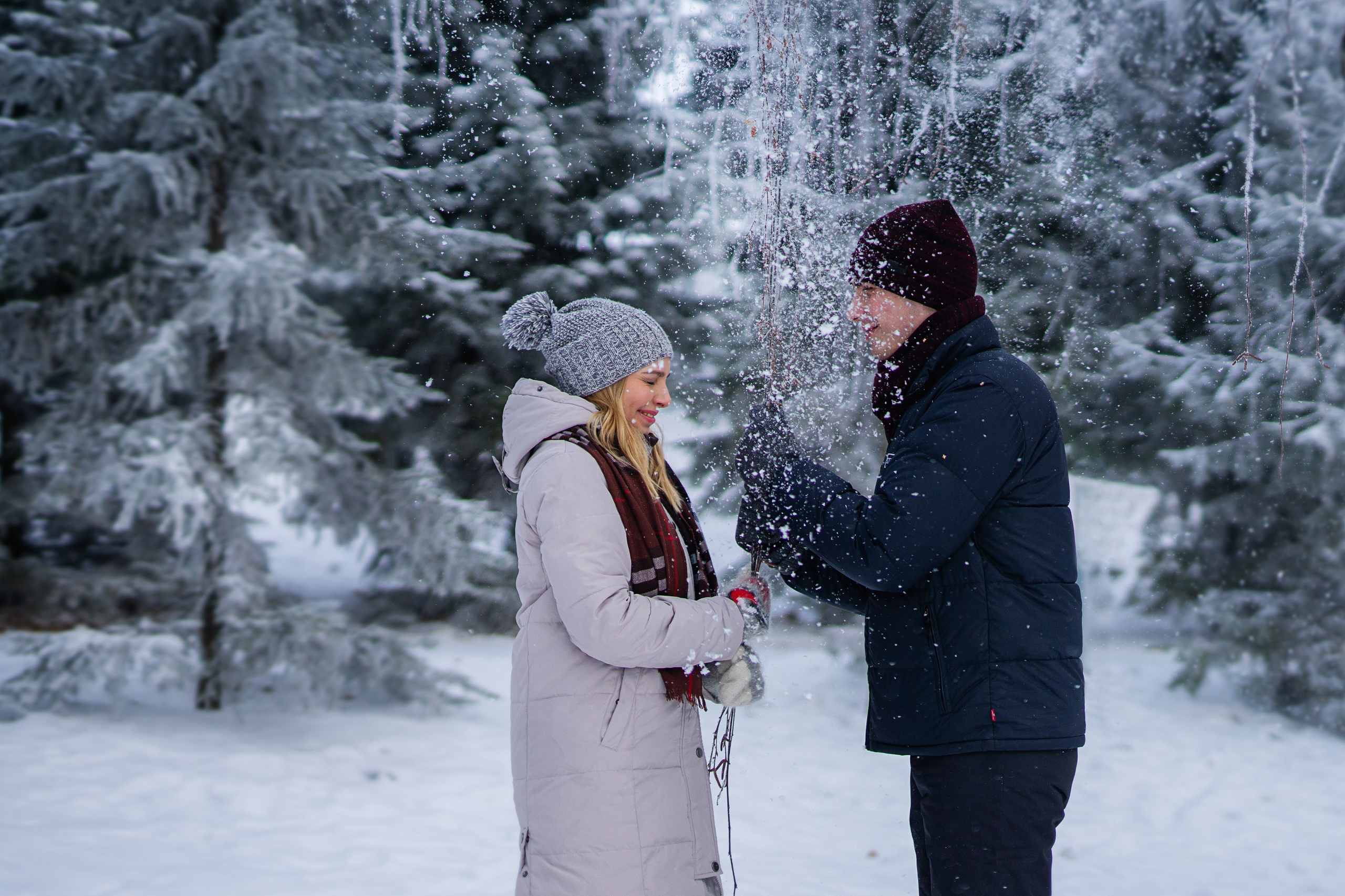 Толя и Поля — зимняя прогулка. Свадебный и семейный фотограф Марина Лежнева, г. Уфа