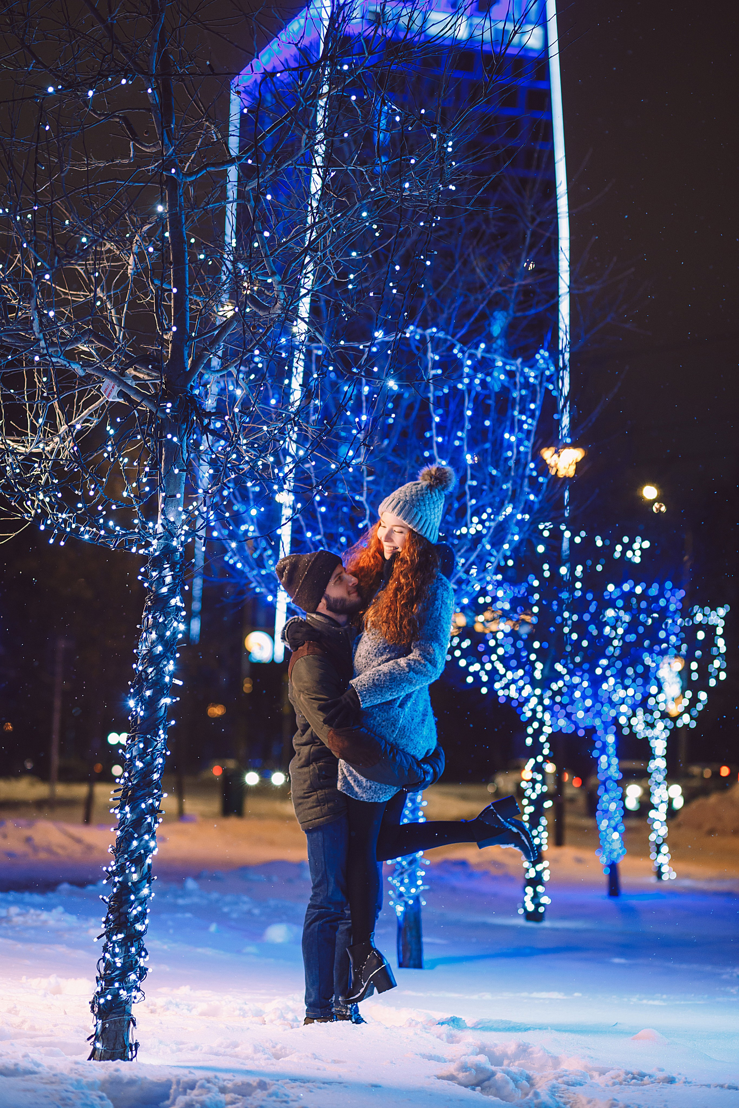 НеХолодная ночь Вити и Кристины. Профессиональный фотограф в Ижевске Леша Петров