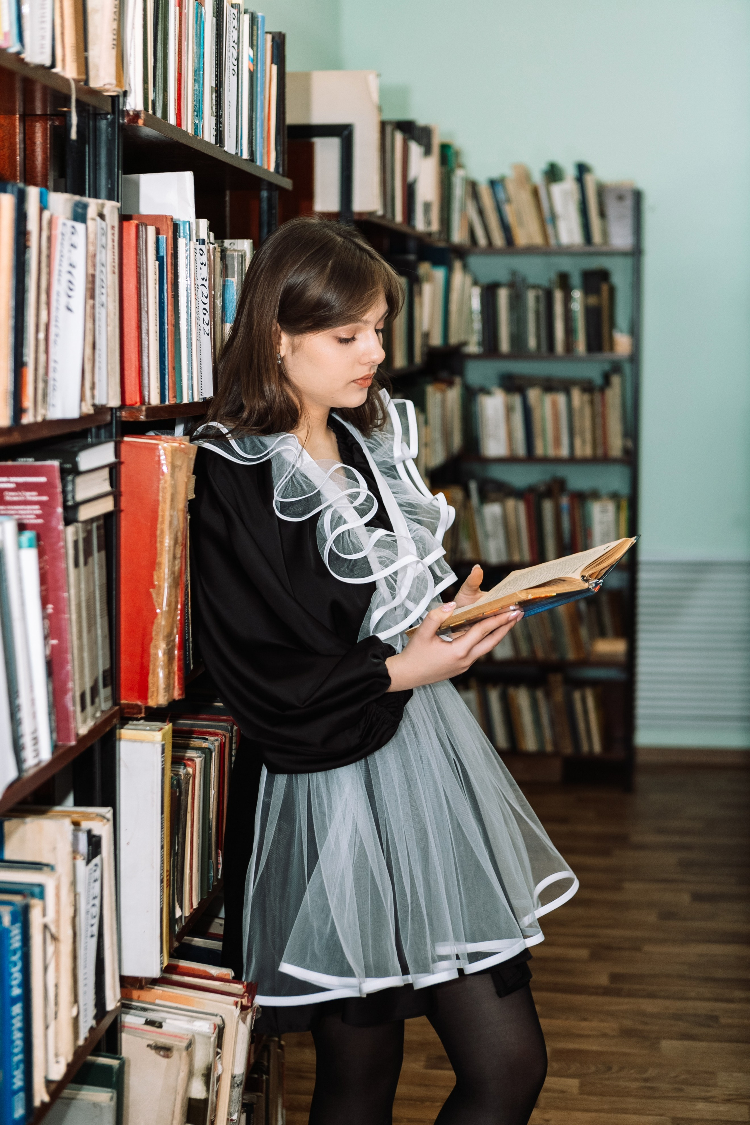 Съемка в библиотеке. Выпускные альбомы Воронеж от Веры Соколовой