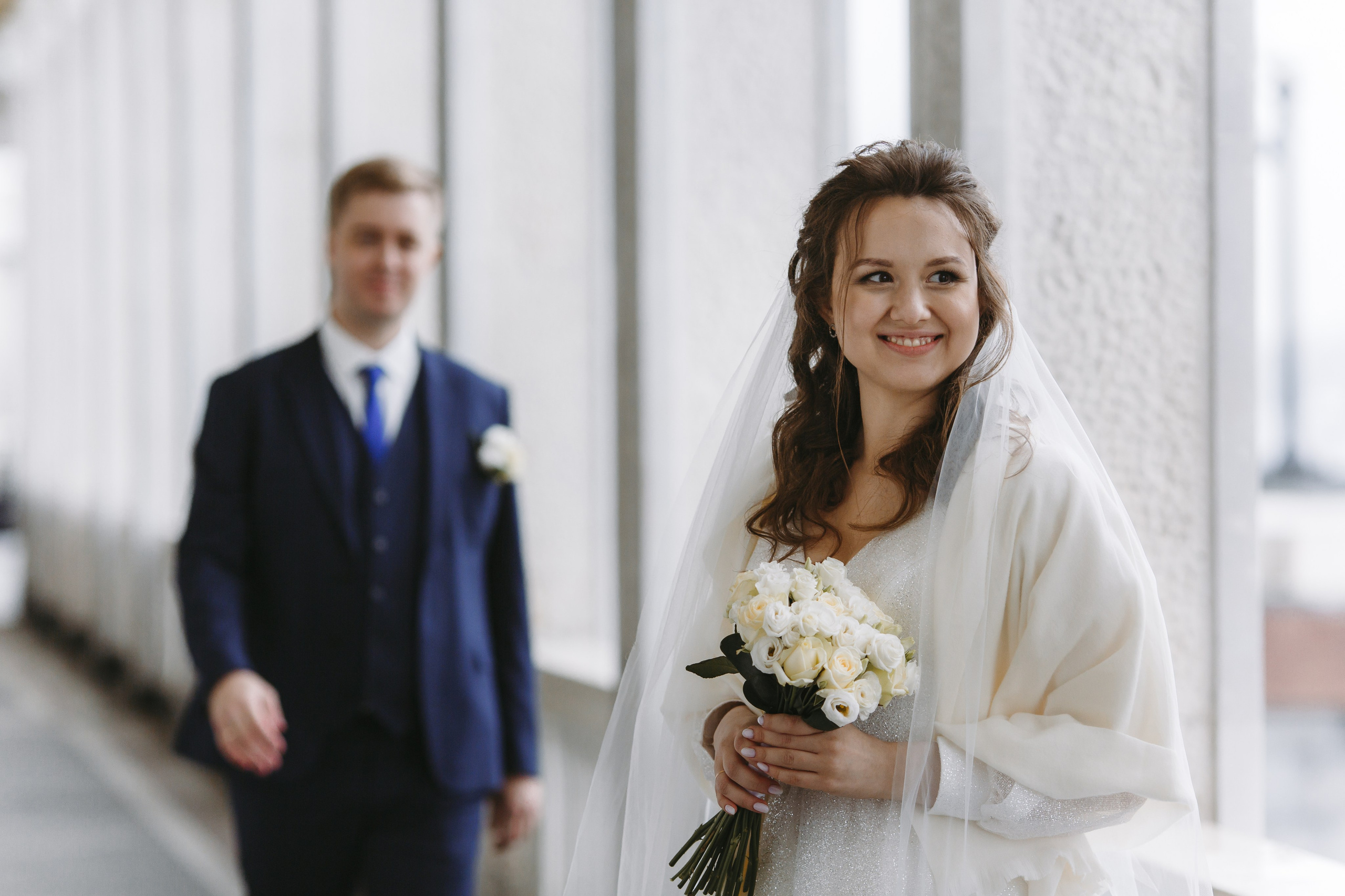 Невеста с букетом