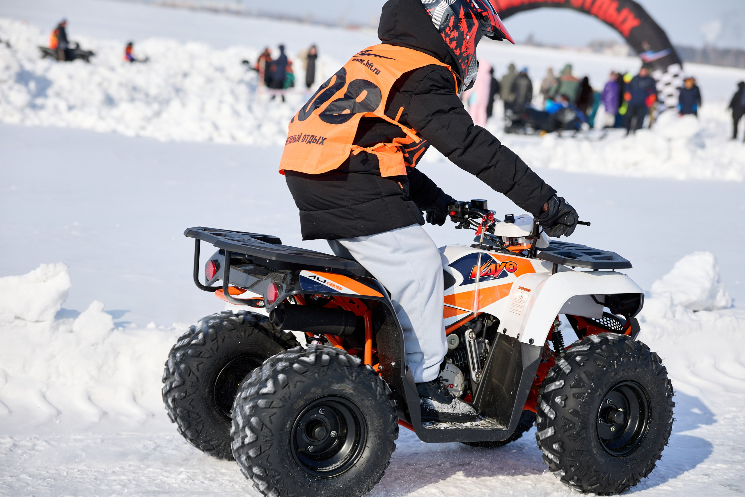 Топим Лёд — 2026. Соревнования на квадроциклах. Фотограф в Новосибирске Алена Скокова