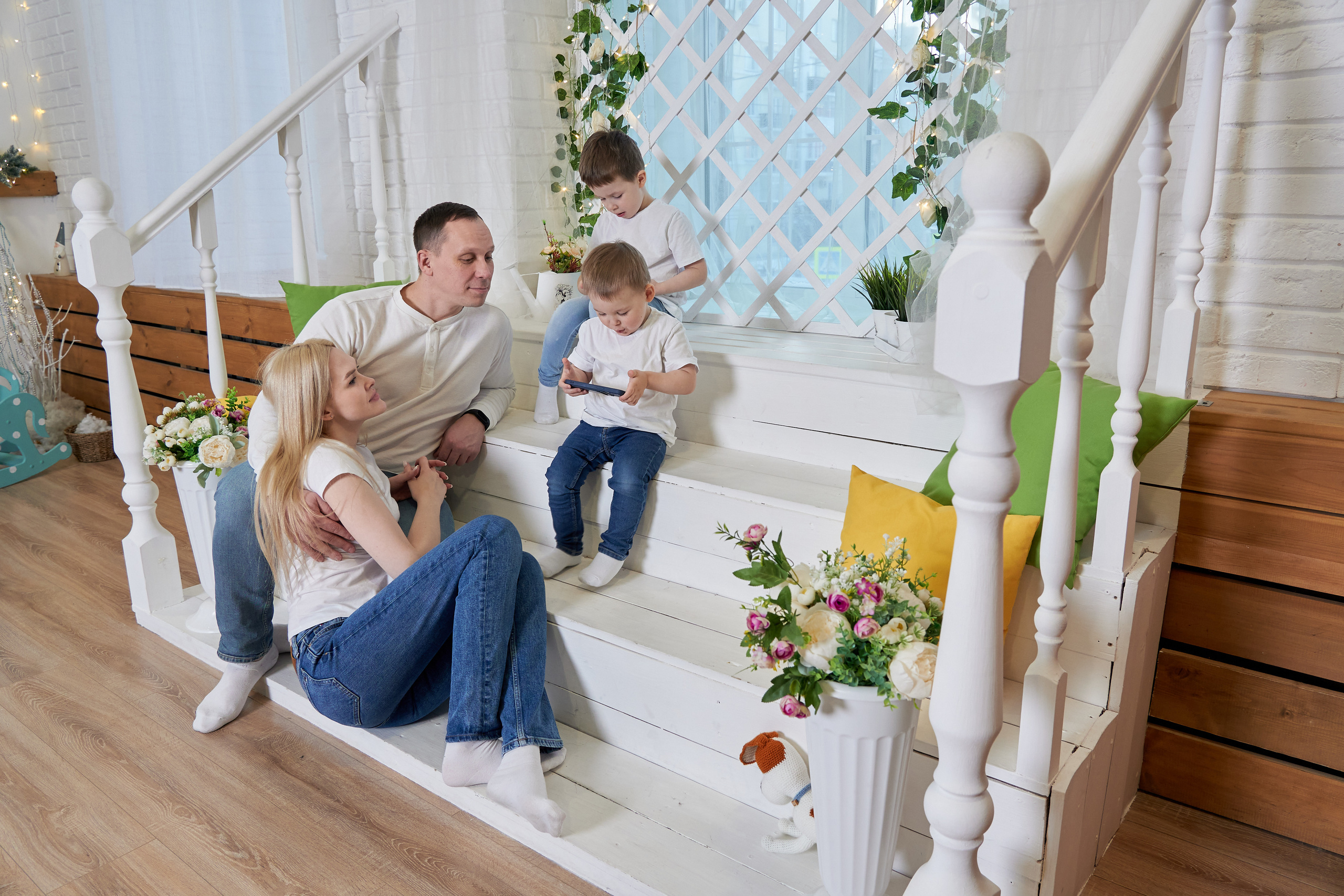 Фотосессия для большой семьи. Семейный фотограф Владимир Просвиркин. г. Самара