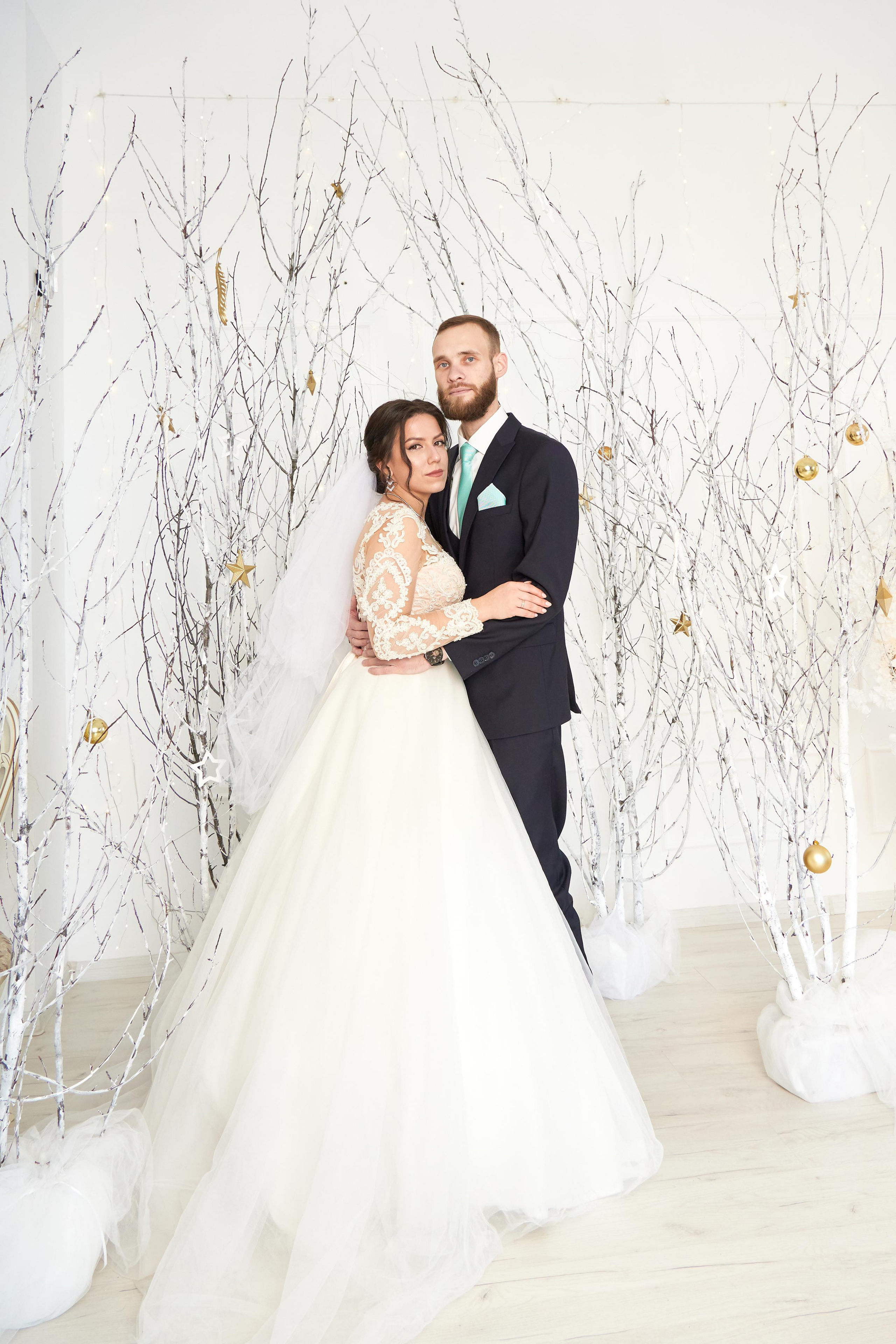 Свадебная фотосессия в интерьерной студии. Семейный фотограф Владимир Просвиркин. г. Самара