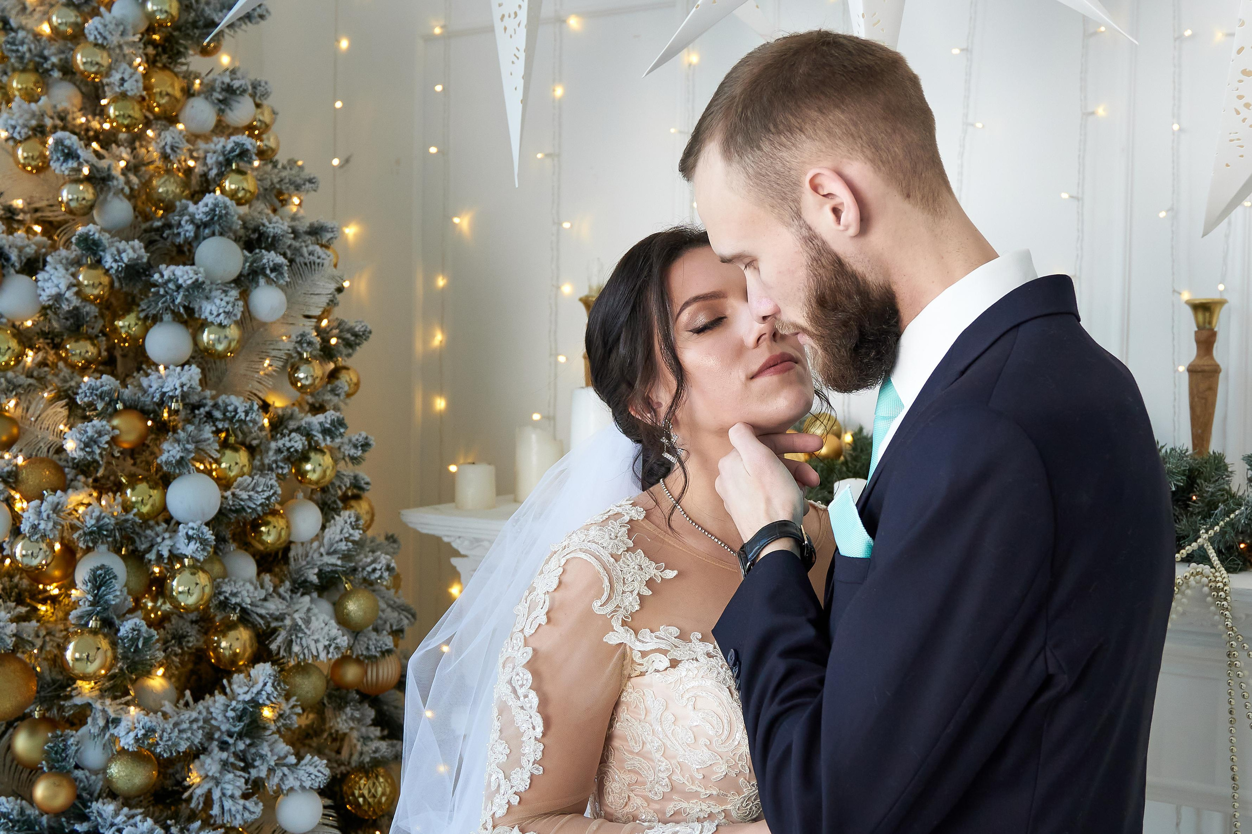 Свадебная фотосессия в интерьерной студии. Семейный фотограф Владимир Просвиркин. г. Самара