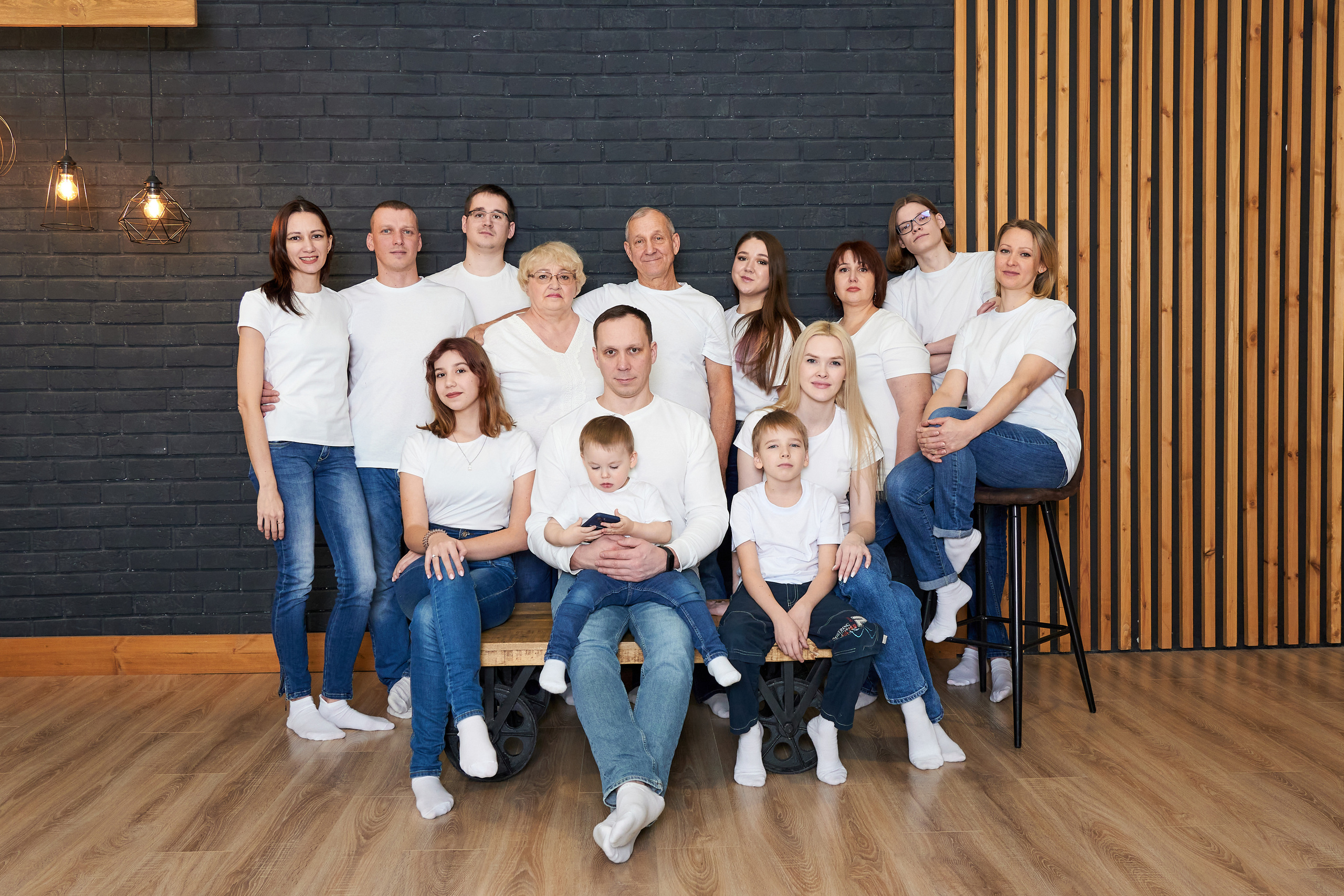 Фотосессия для большой семьи. Семейный фотограф Владимир Просвиркин. г. Самара