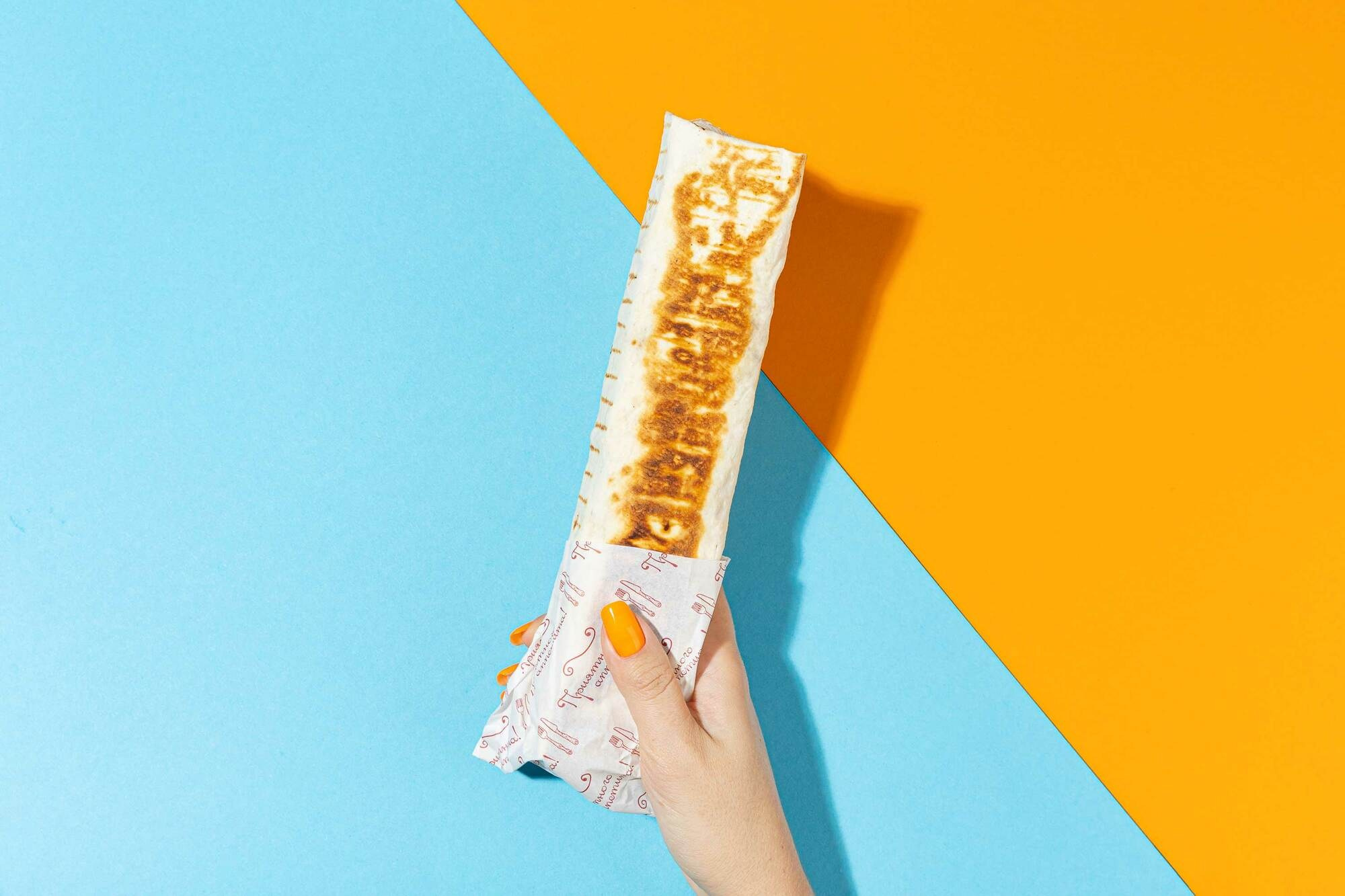 Съёмка меню для шавермы "Веретено"