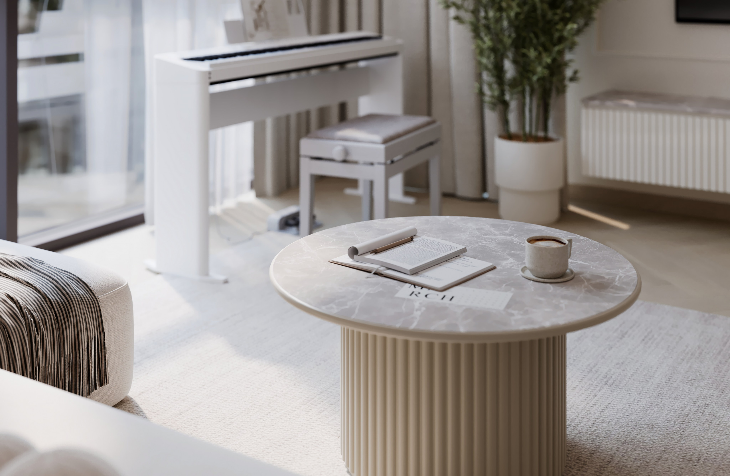 Кухня-гостиная 26 м². Заказать 3d визуализацию интерьеров — Дарья Веденёва