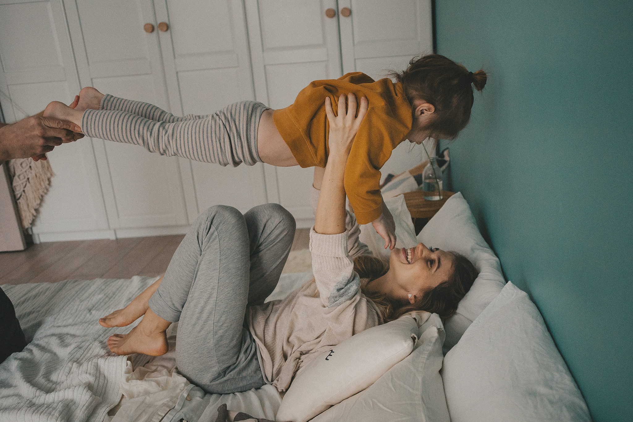 Таня, Саша, Тоня, домашняя съемка. Семейный фотограф в Москве Марина Петра