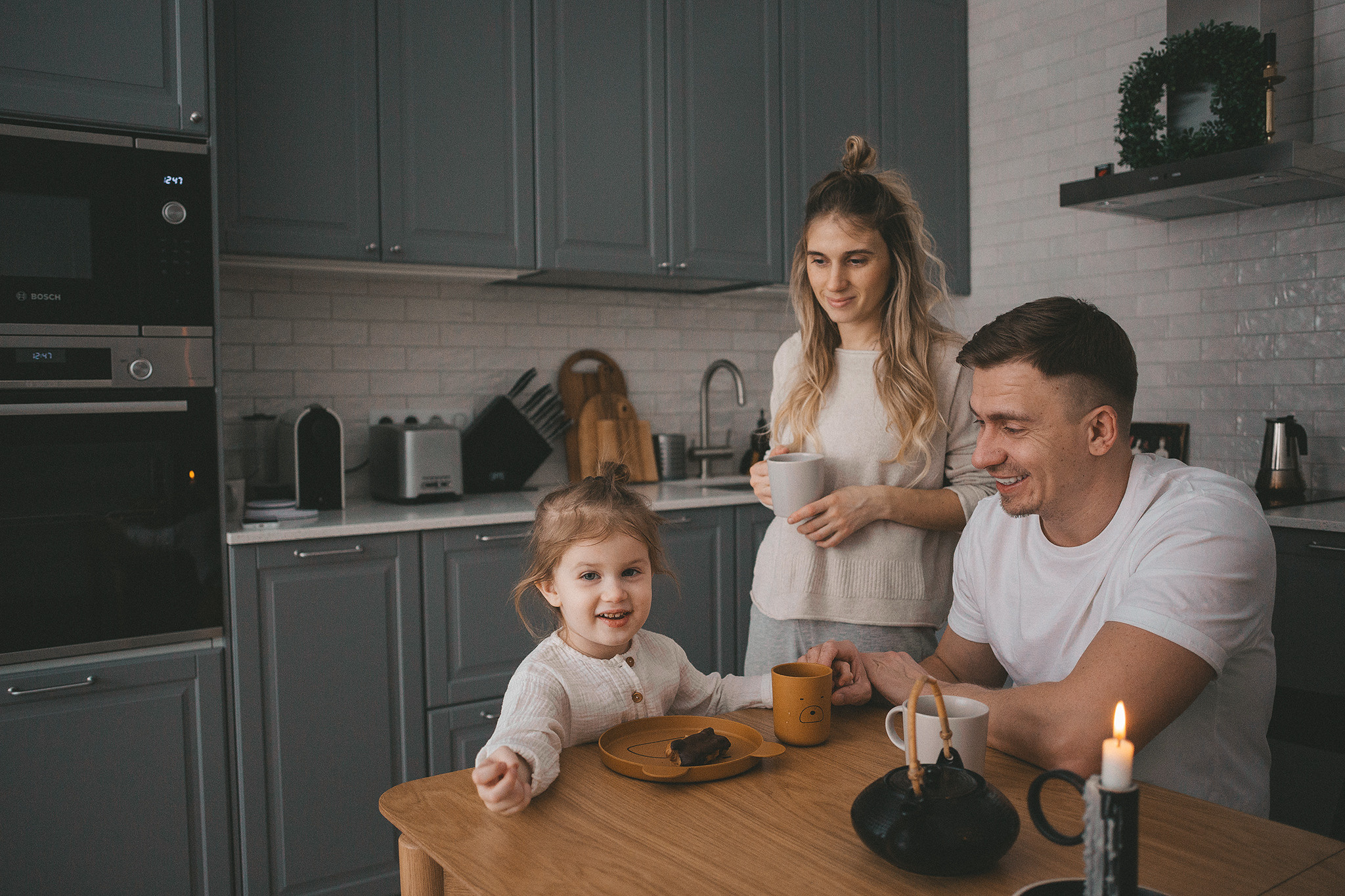 Таня, Саша, Тоня, домашняя съемка. Семейный фотограф в Москве Марина Петра