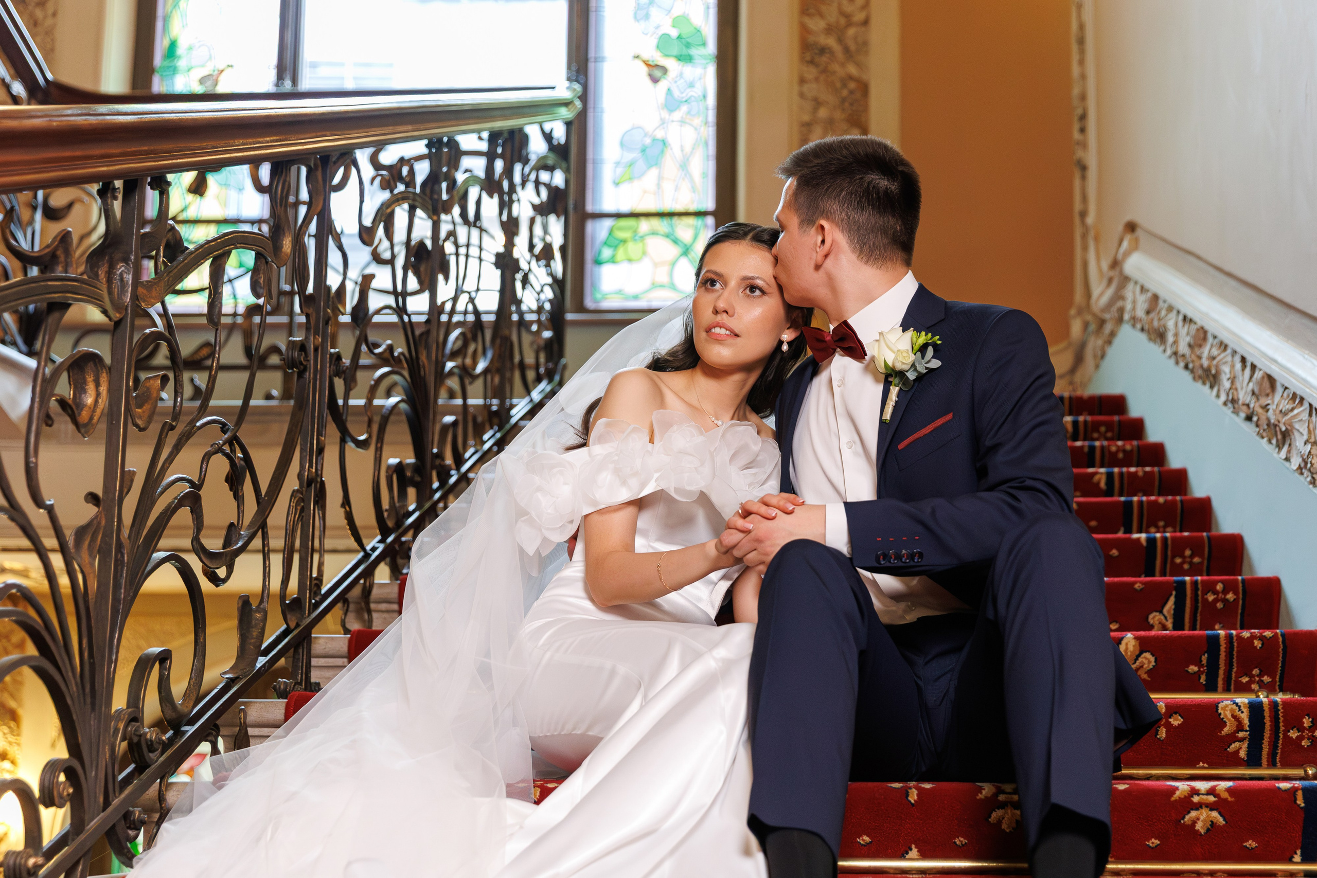 Свадебная фотосессия и сборы в гостинице Националь. Свадебный фотограф Москва и МО Сергей Киржаев