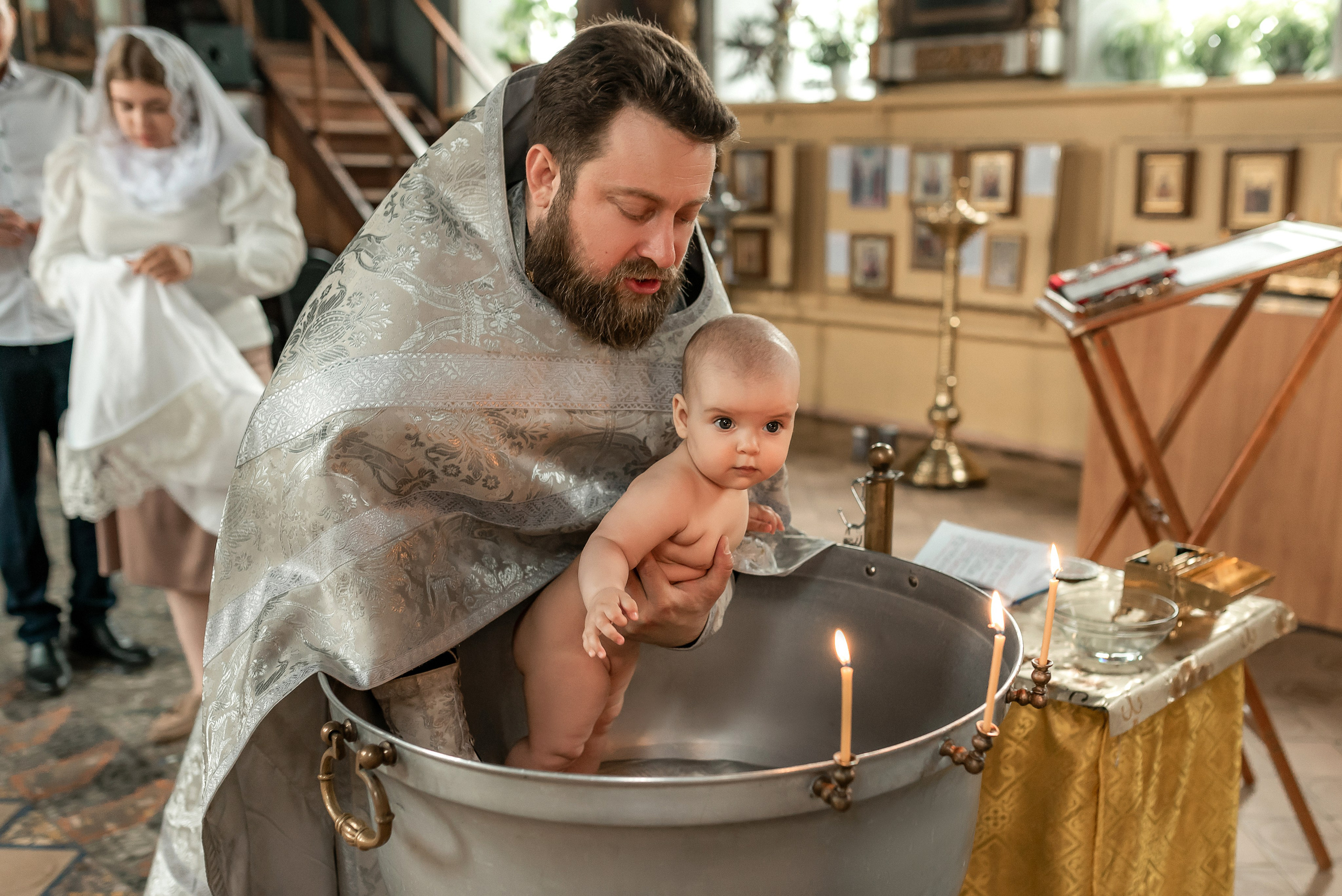 Красивая съемочка Крещение Александры. Семейный и детский фотограф Наталья Горда