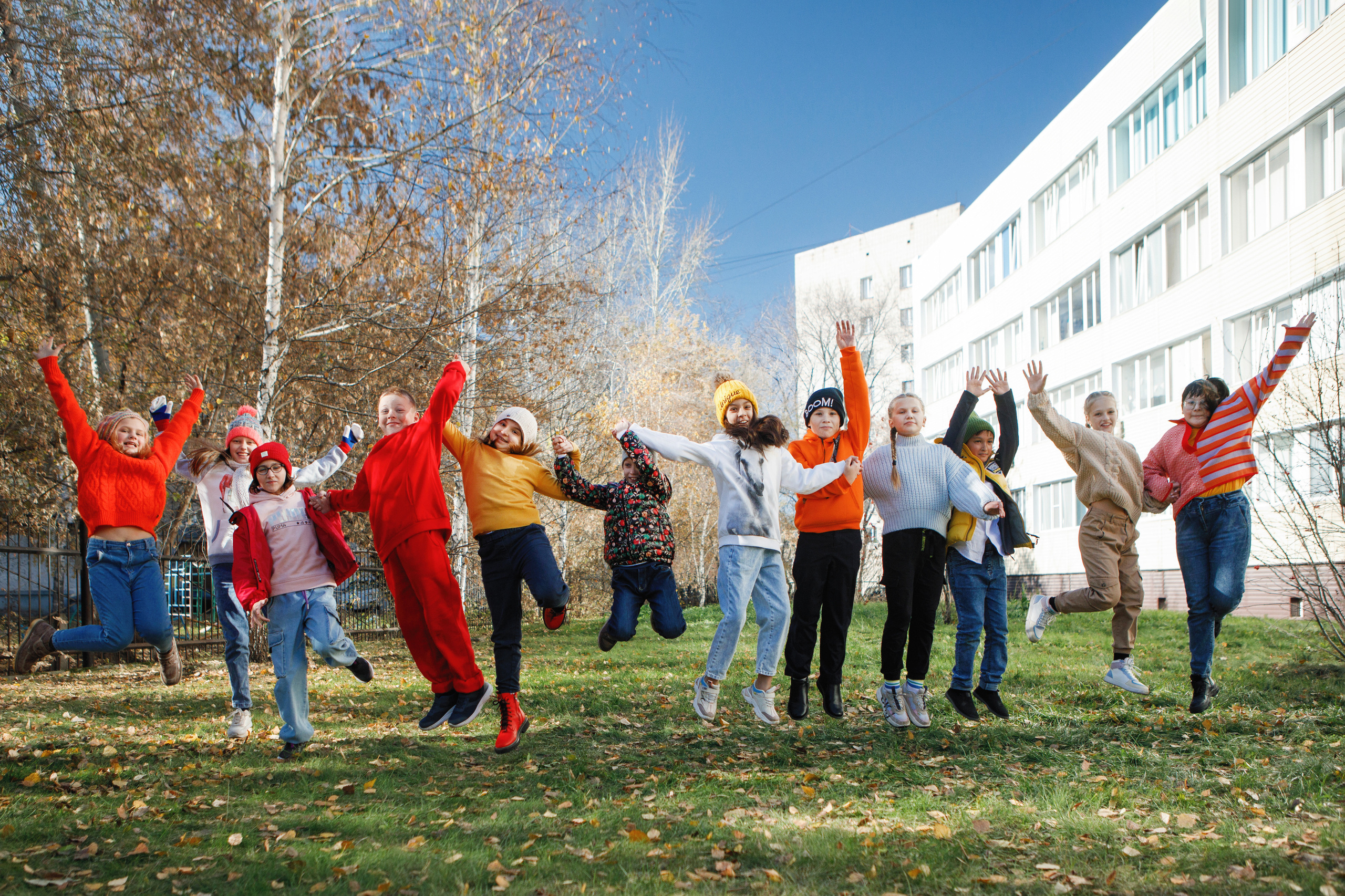 Осенняя фотосессия для всего класса. Фотомастерская Воробьевых