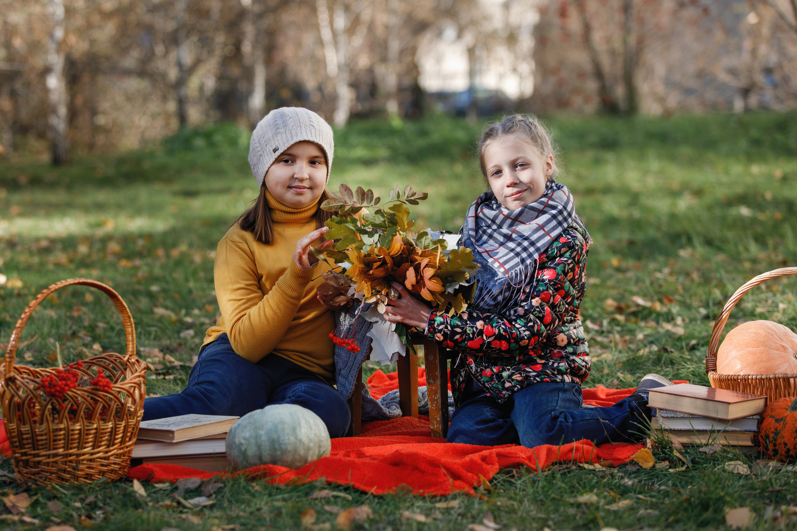 Осенняя фотосессия для всего класса. Фотомастерская Воробьевых