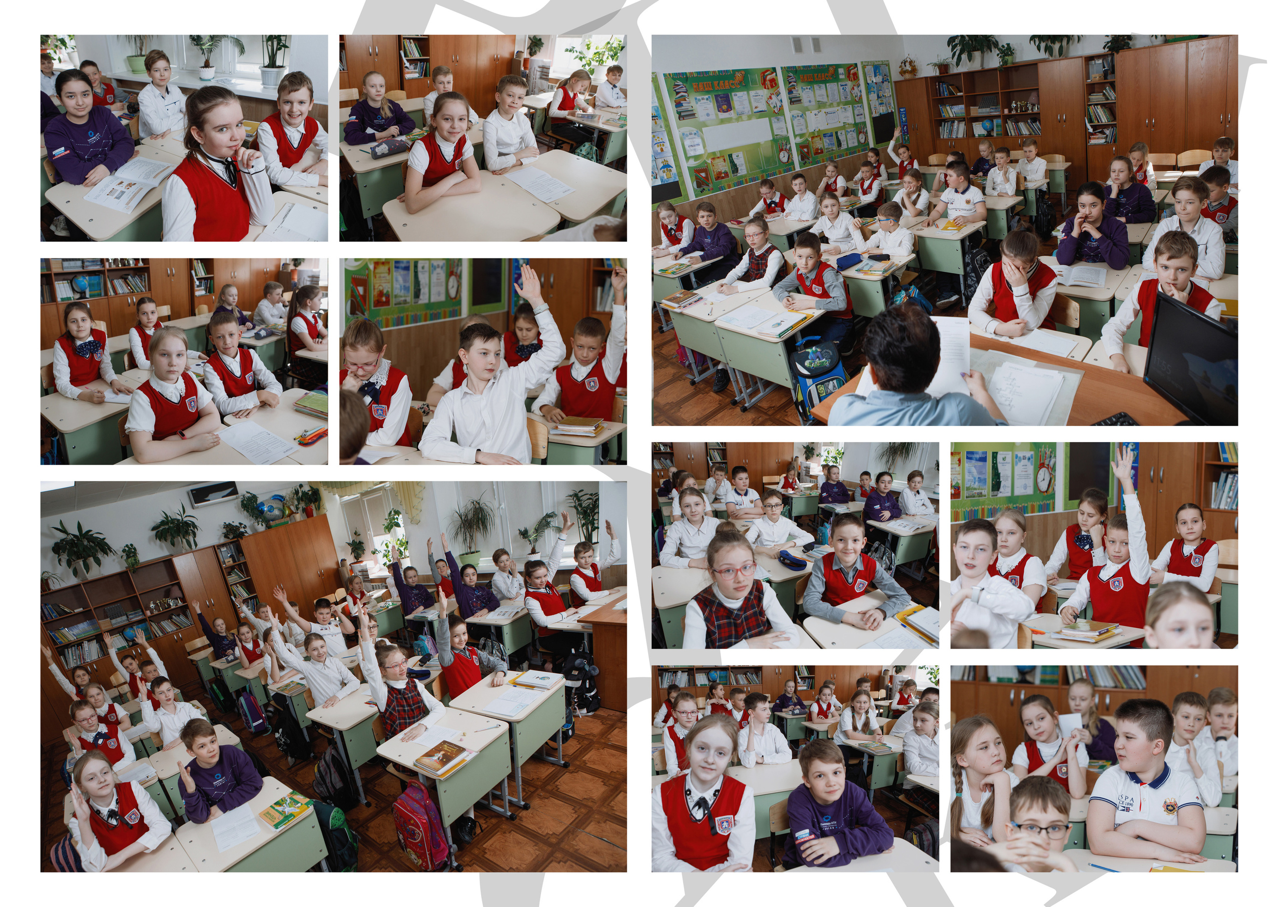 Фотомастерская Воробьевых - Школьные фотоальбомы – Начальная школа - Фото в классе – 4В лицей 22 +79130063512