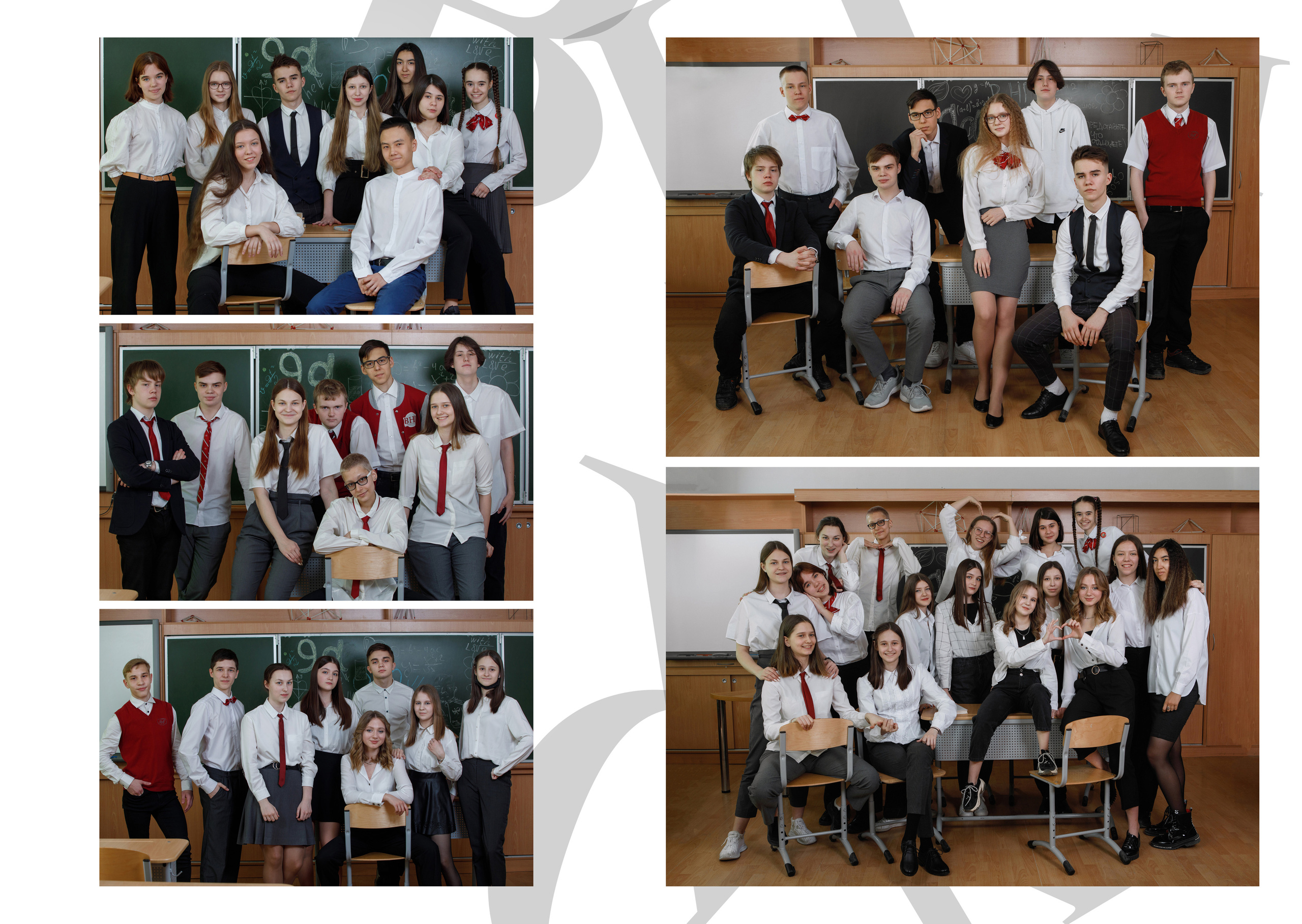Фотомастерская Воробьевых - Школьные фотоальбомы – Выпускной альбом - Групповые фото – 9А ВНГ +79130063512