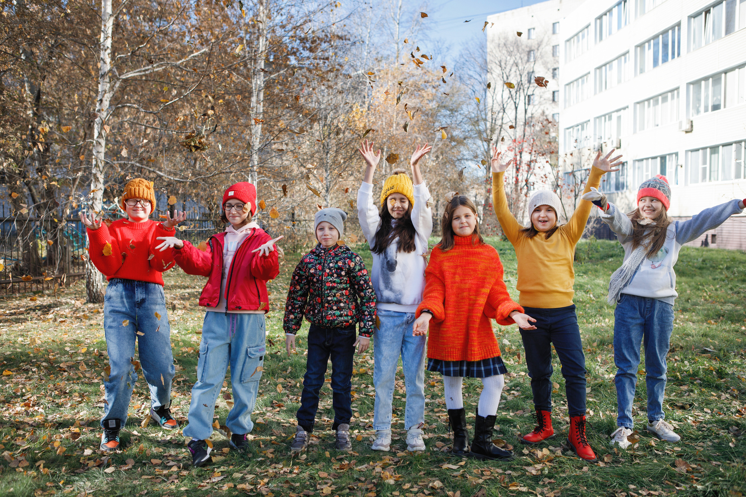 Осенняя фотосессия для всего класса. Фотомастерская Воробьевых