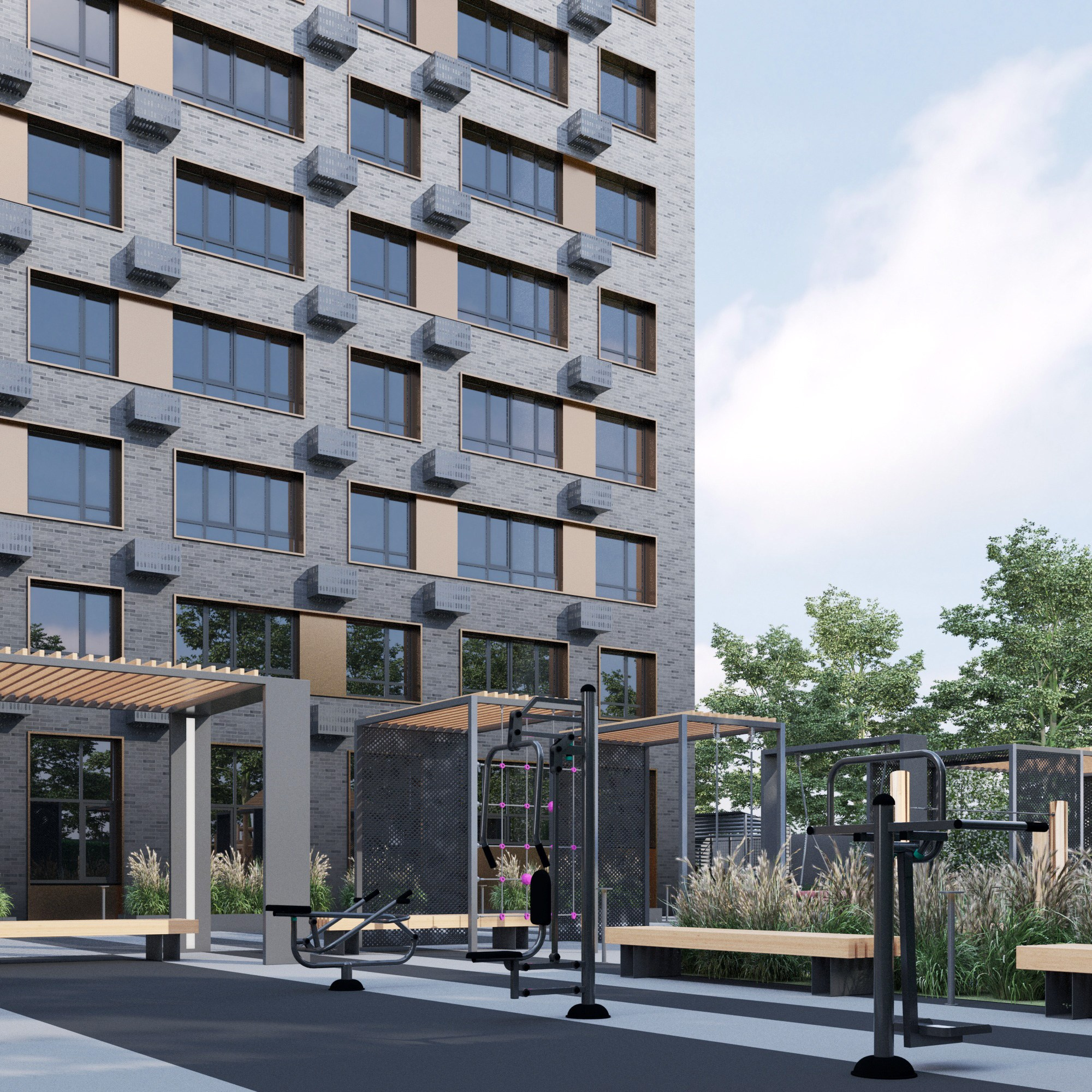 Многоквартирные дома / Пушкина. SAAS Селиванов Алексей Архитектурная Студия