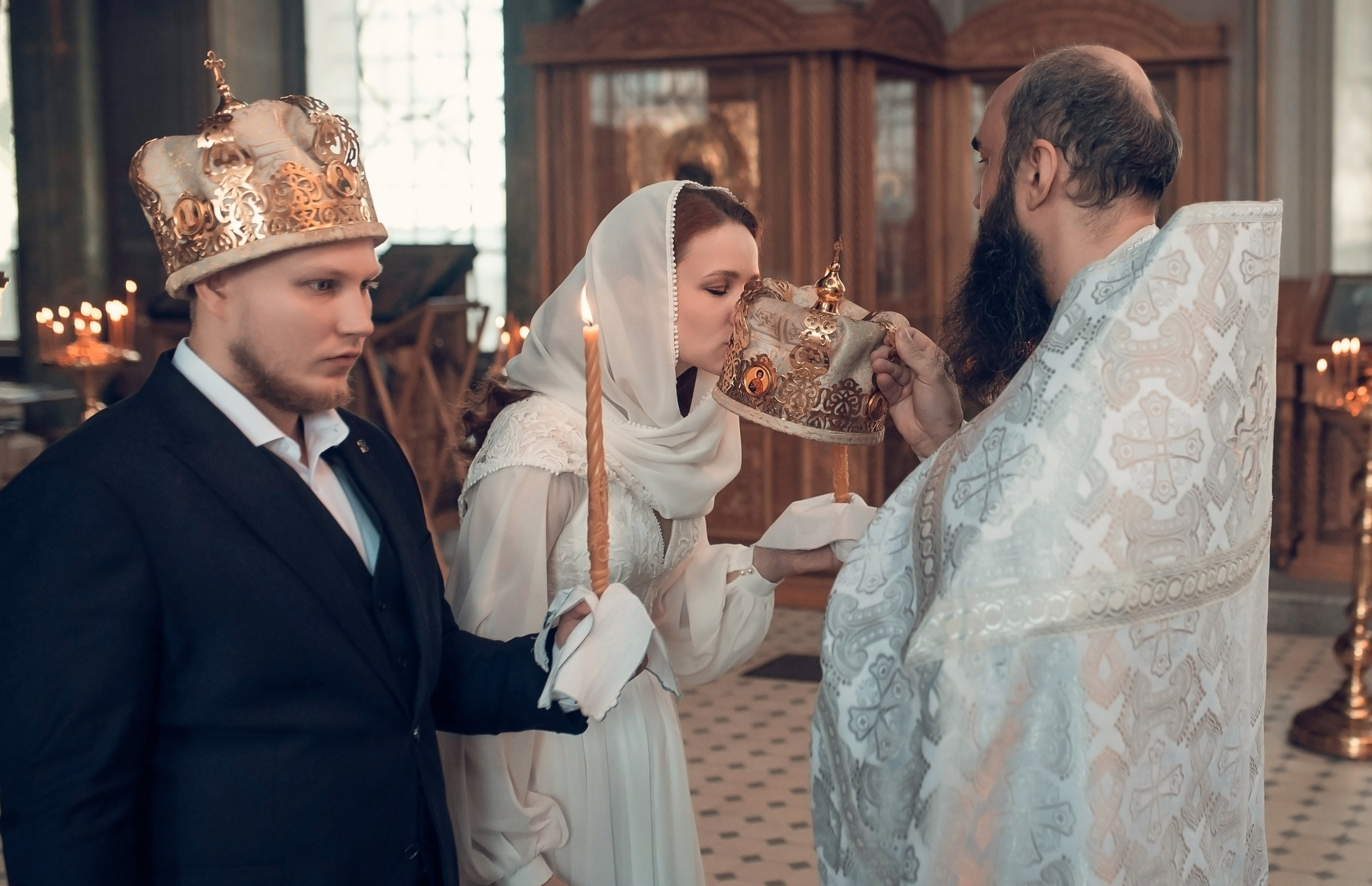 Таинство Венчания Христорождественский кафедральный собор. Семейный фотограф Олеся Батурина Рязань