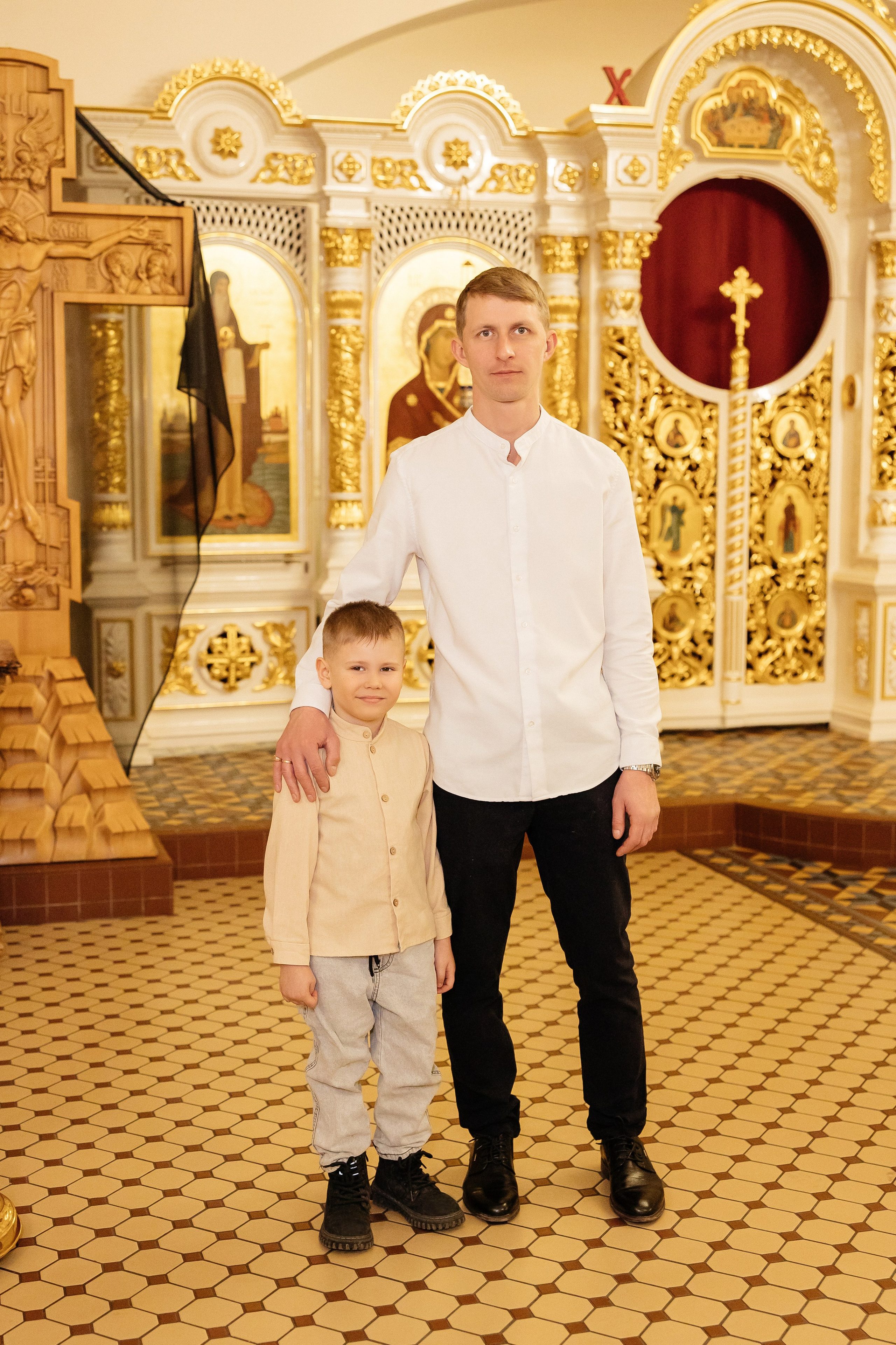 Таинство Крещения Максима и Александра. Храм Покрова Пресвятой Богородицы