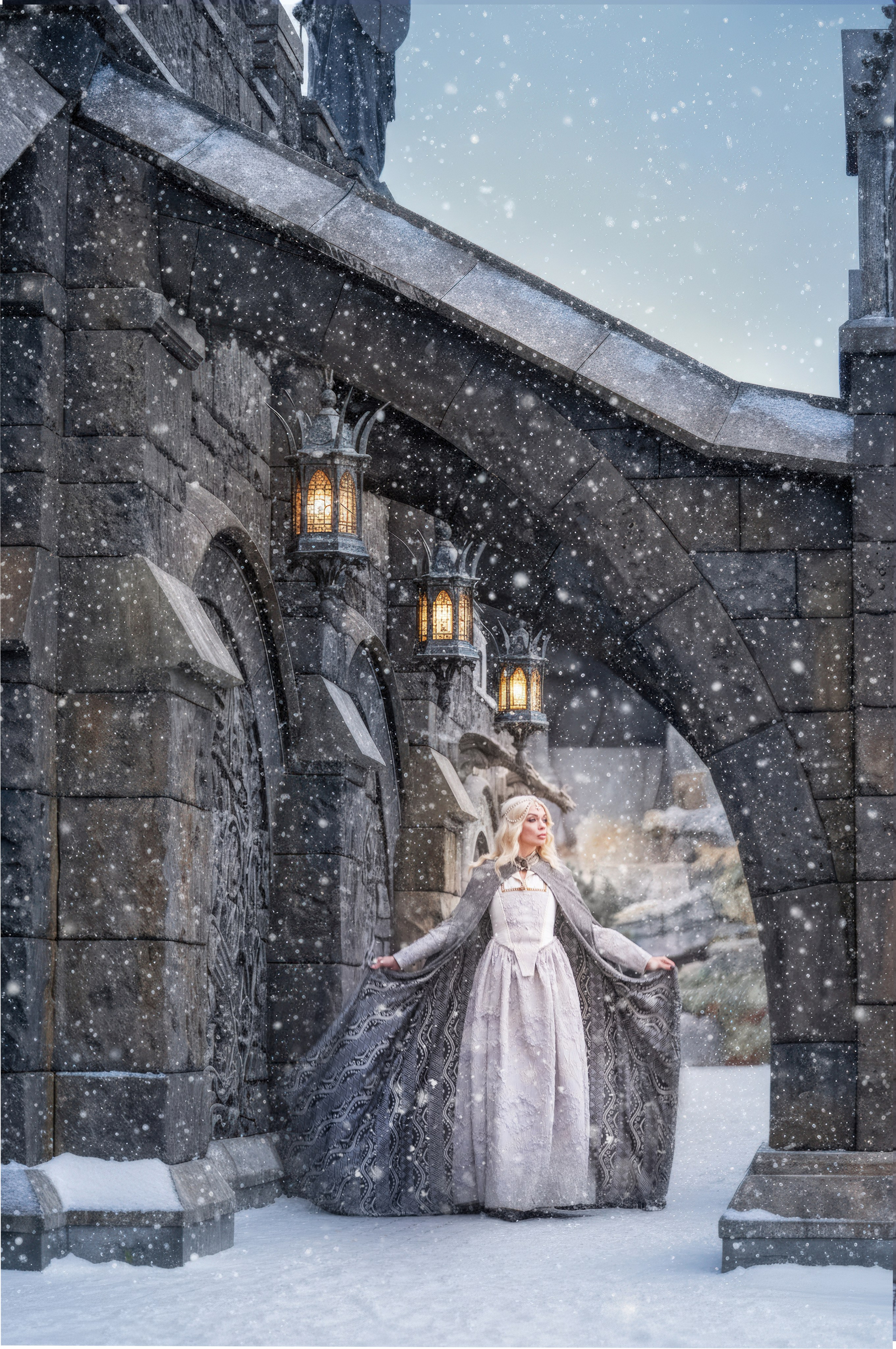 Новогодняя фотосессия в Замке Гарибальди. Фотограф Батурин Денис — Фотосессия в Замке Гарибальди