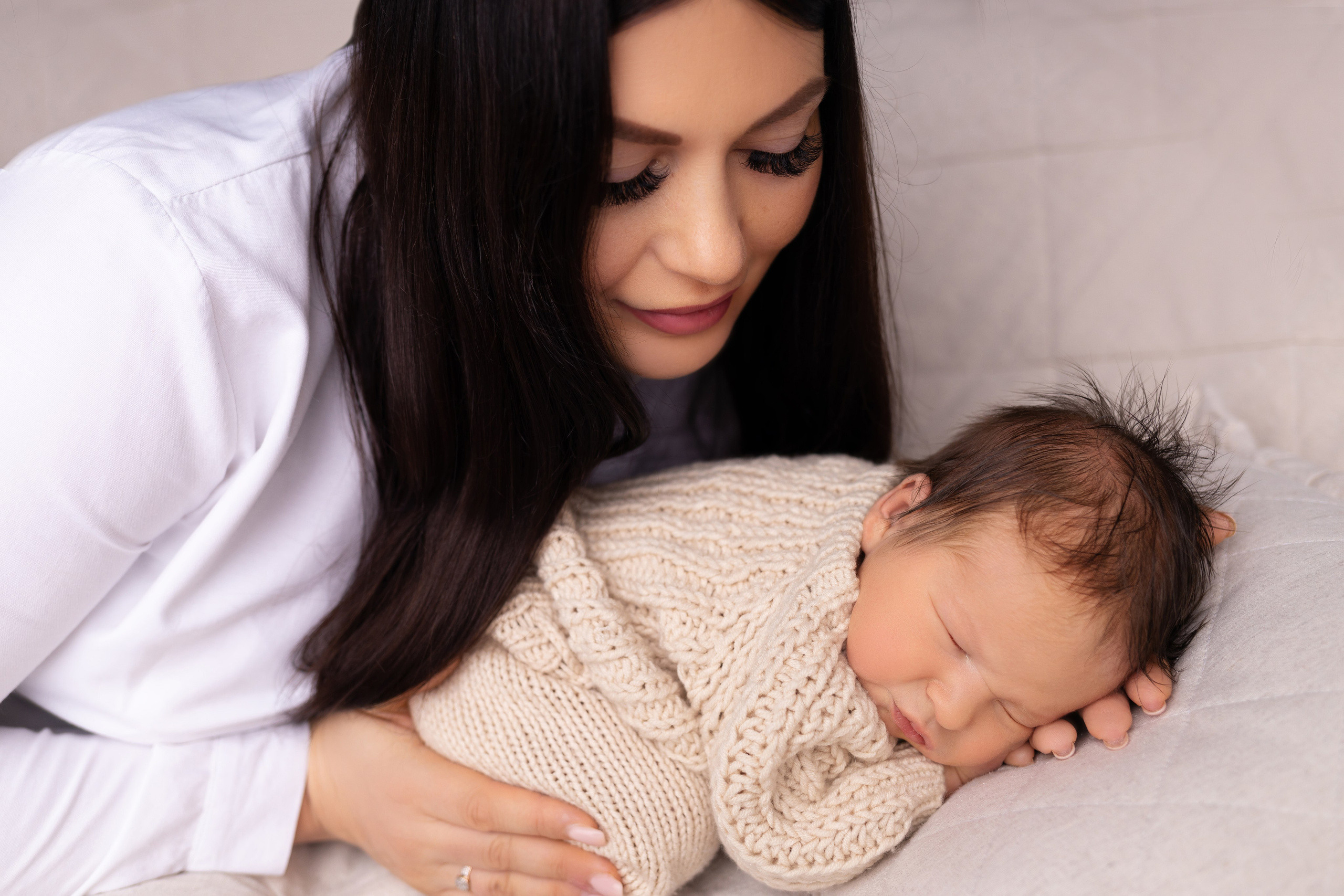 Newborn съемка в стиле Лайф. Фотограф новорожденных малышей в Омске и Омской области Эльвира Камаева