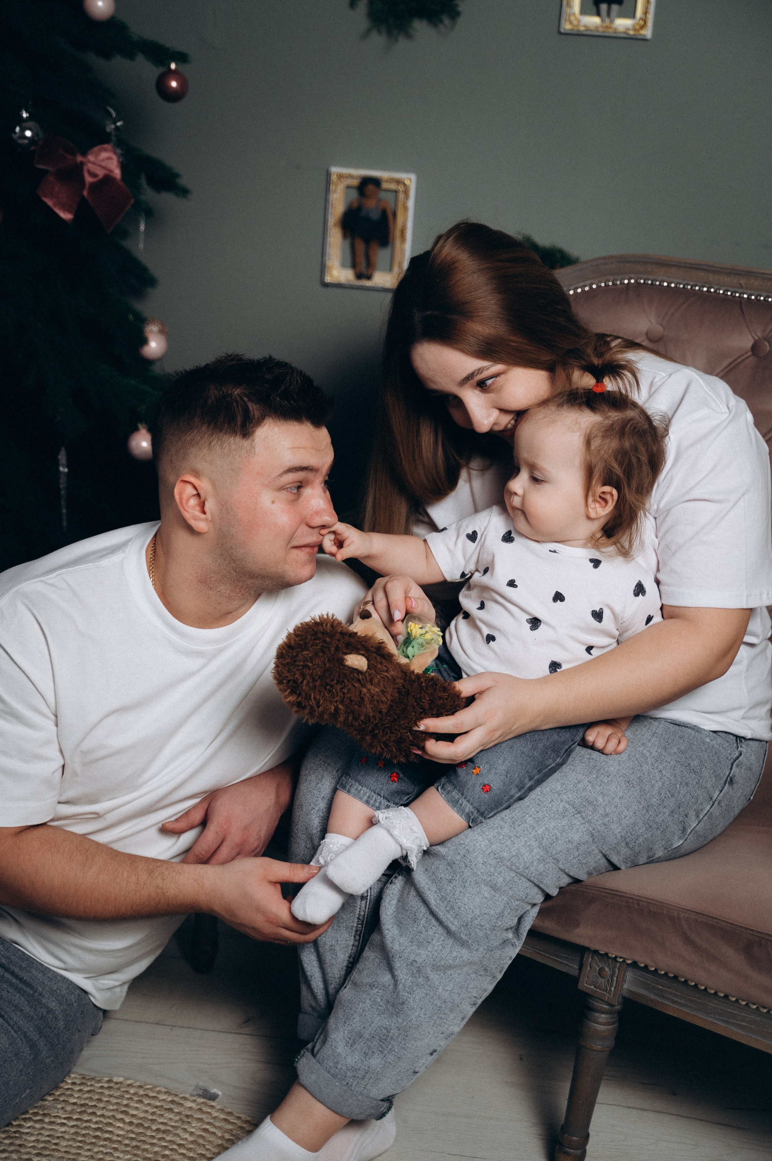 Новогодняя для Дианы, Максима и Варюши. Семейный фотограф в Минске Дарья Дреко