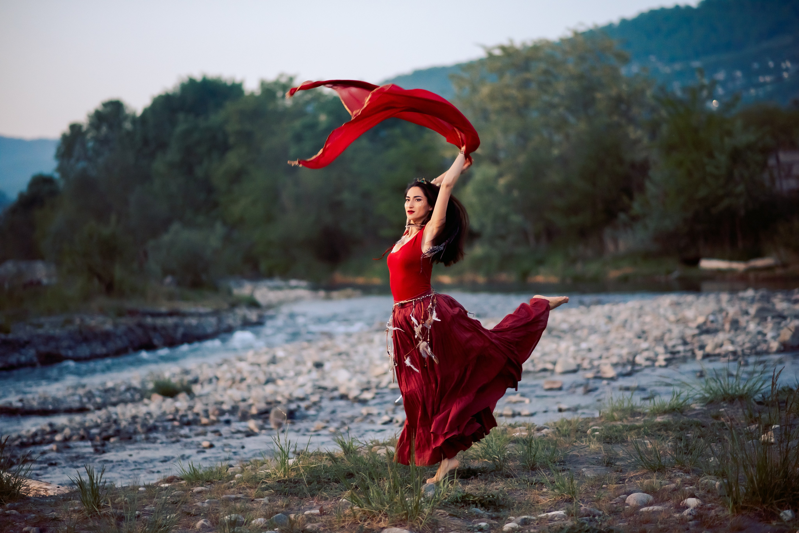 У костра. Семейный и женский фотограф Лоо Краснодар Сочи Энем Татьяна Трибурт