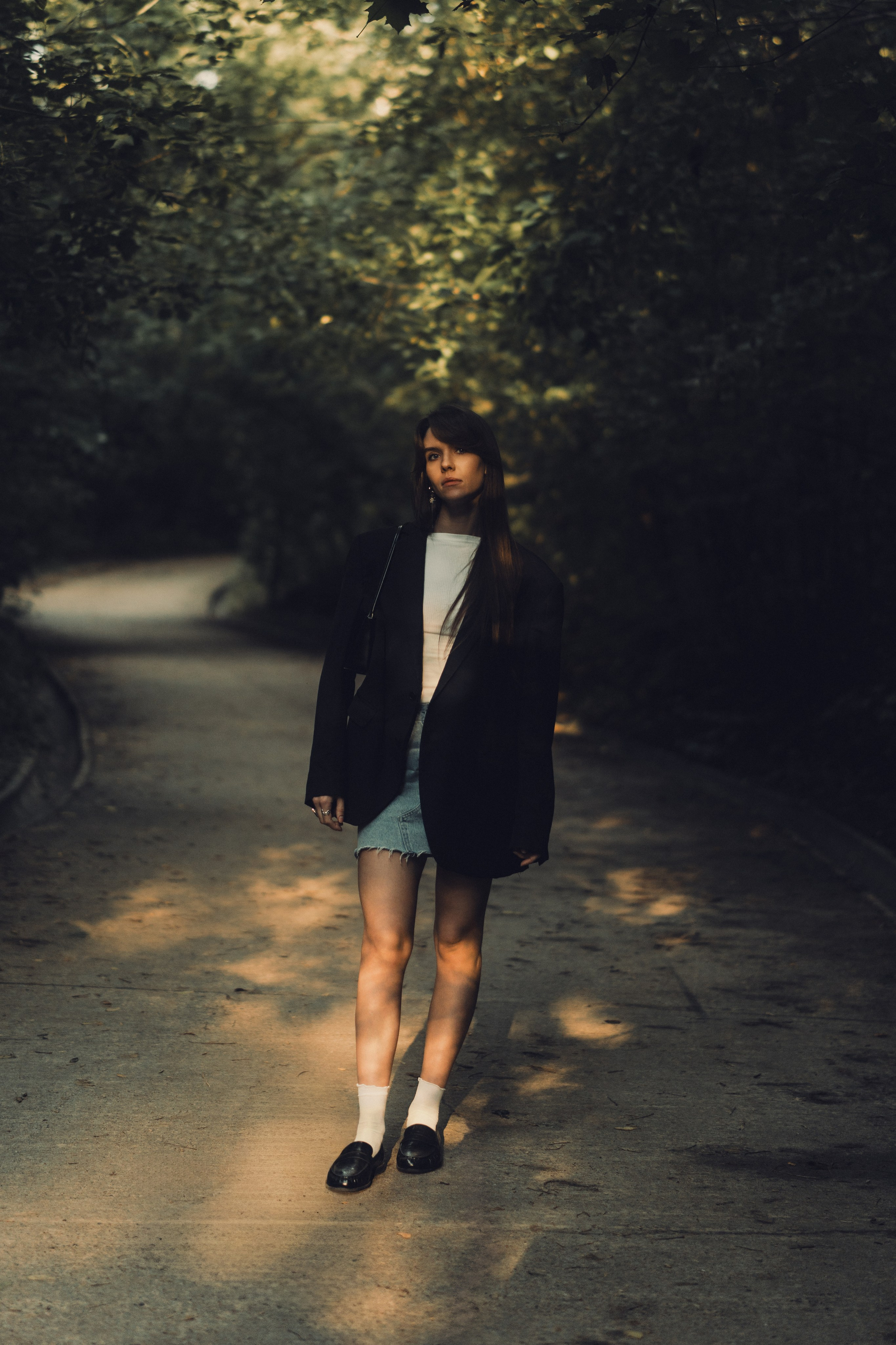 Women's portrait photo shoot at the Uram skate park in Kazan