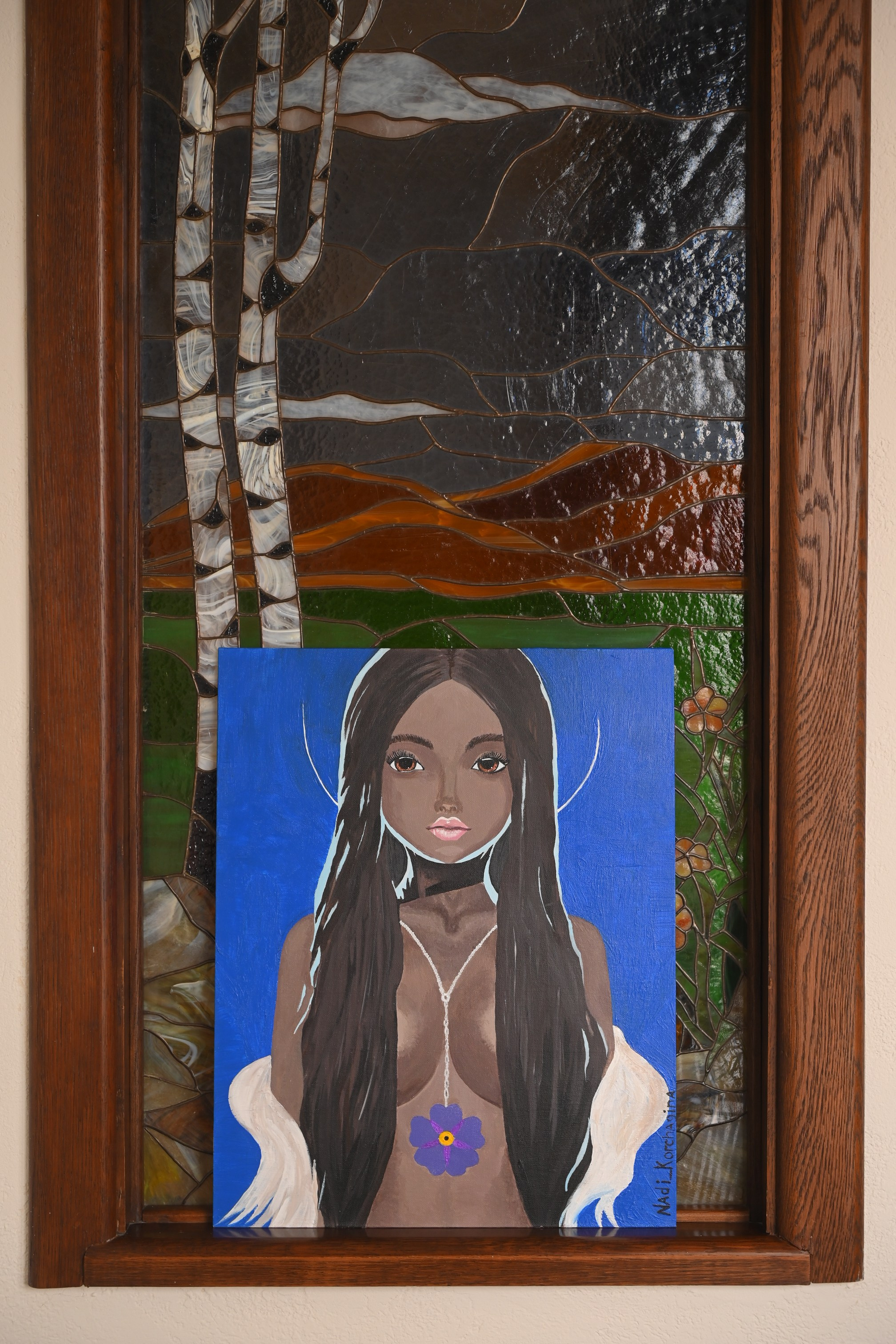 Незабудка. Художник интерьерных картин на заказ в Москве Nadi_Korchagina