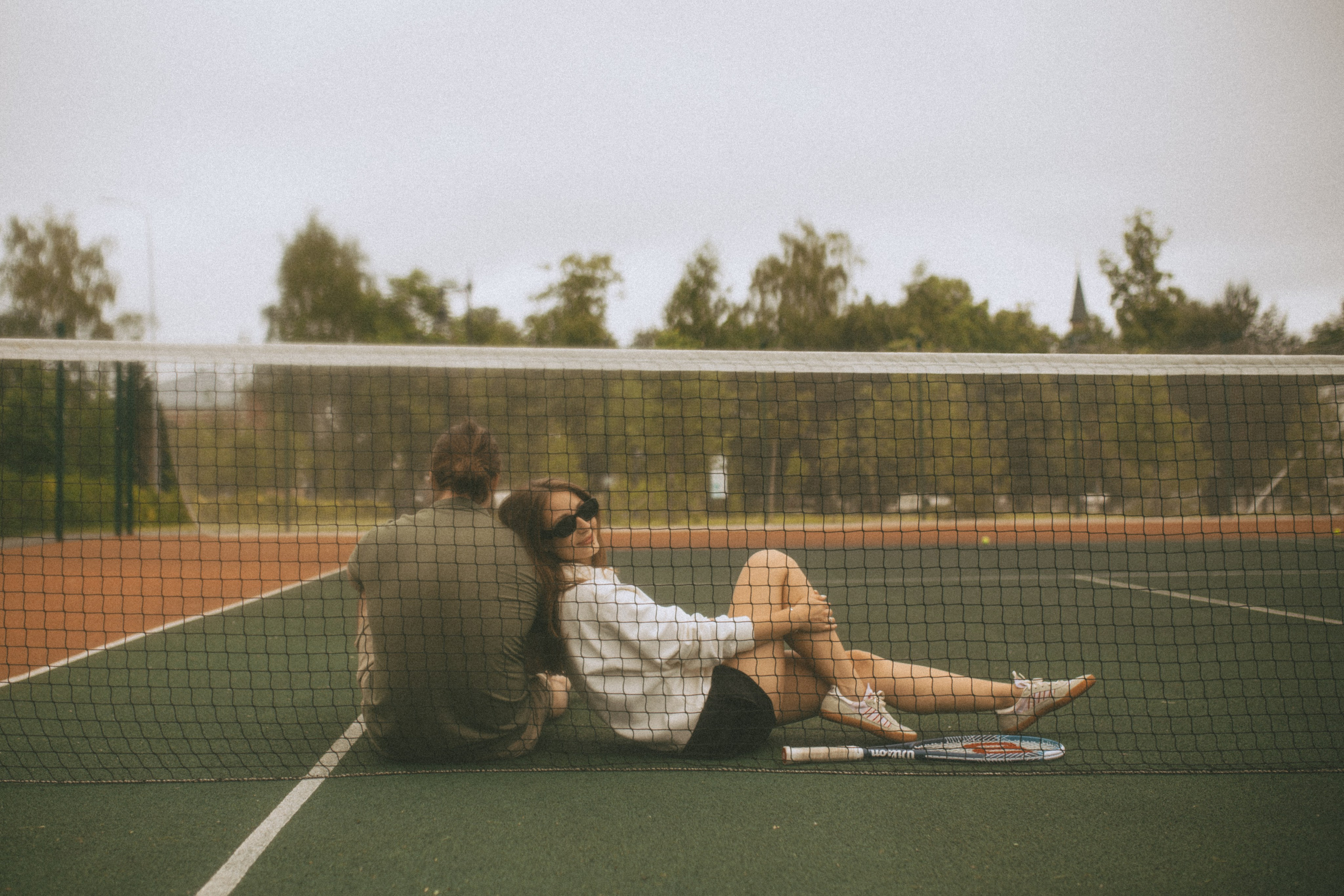 На корте. Свадебный фотограф Казань