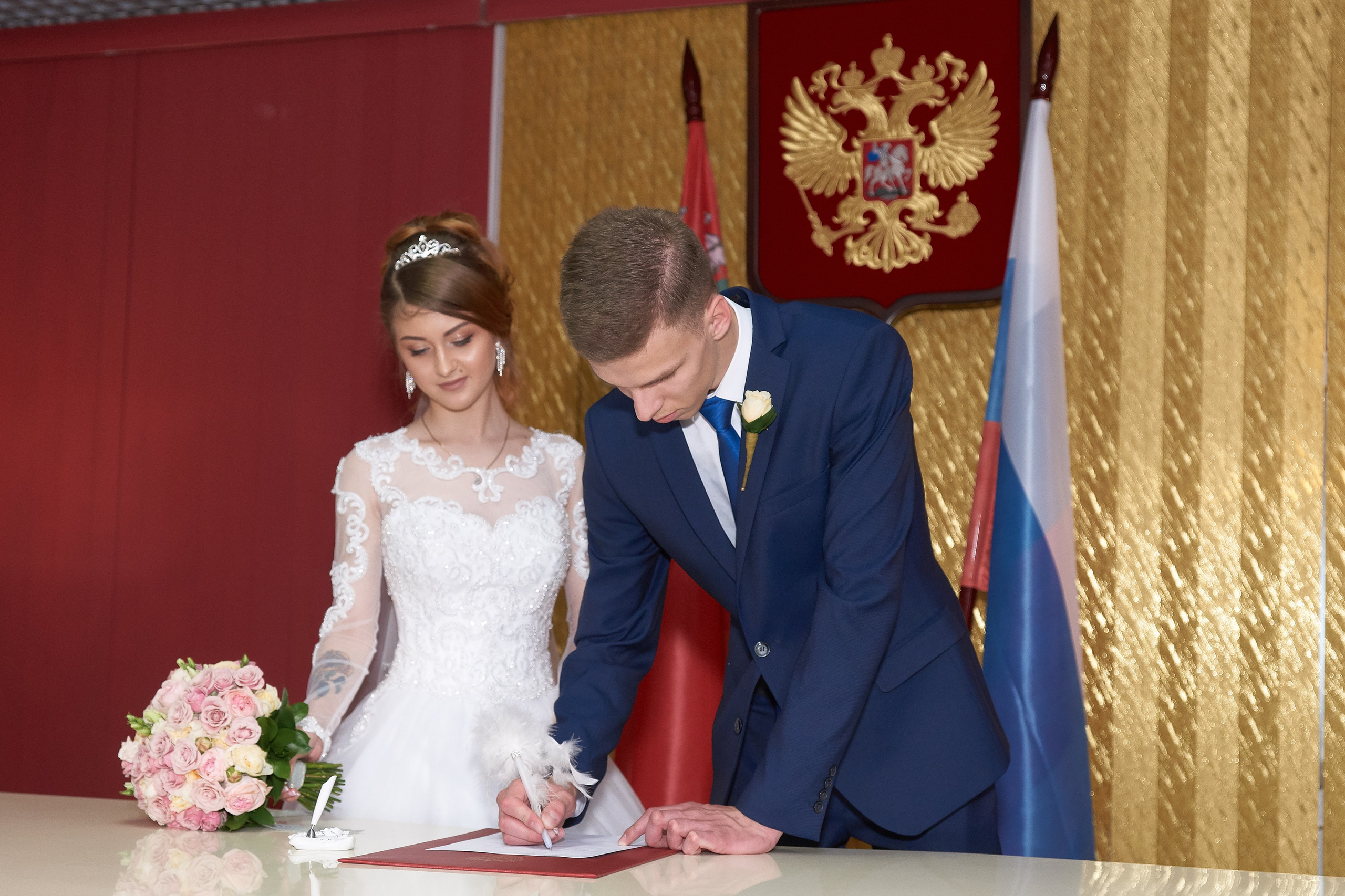 свадебные фото, загс