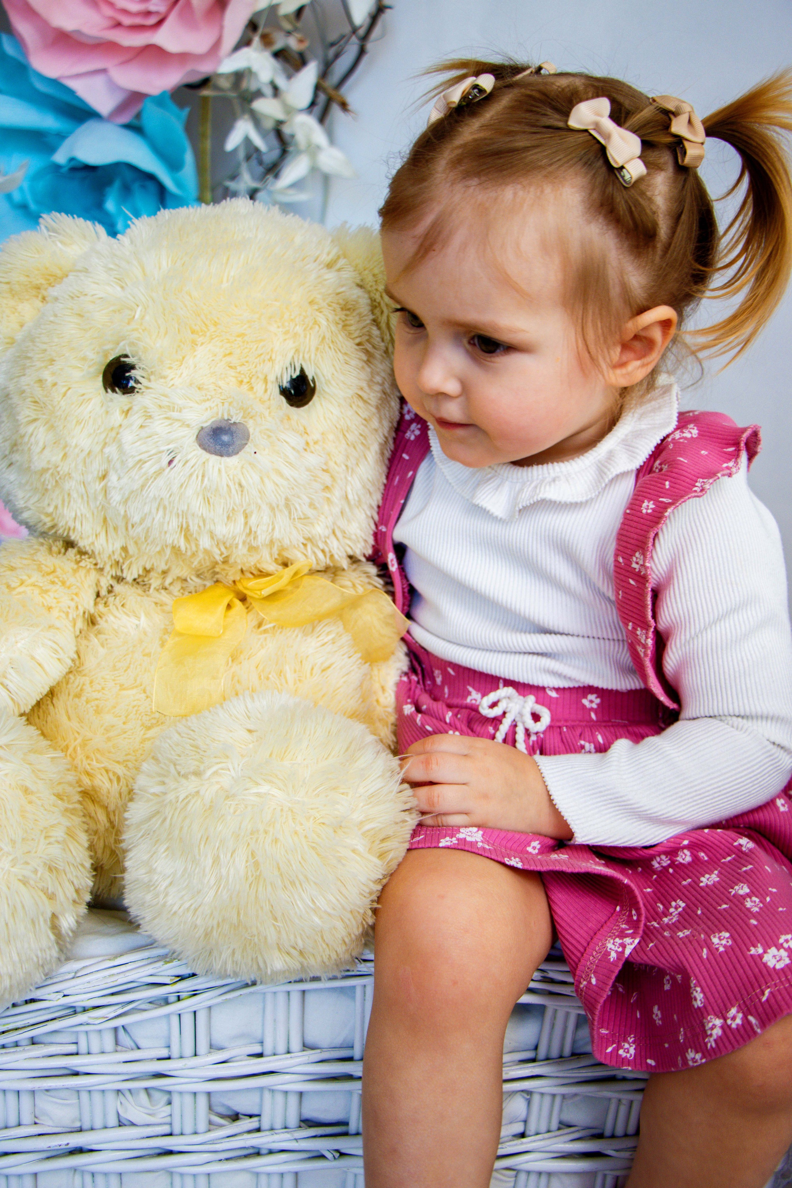 Малышка с мишкой. Фотограф Татьяна Матрос
