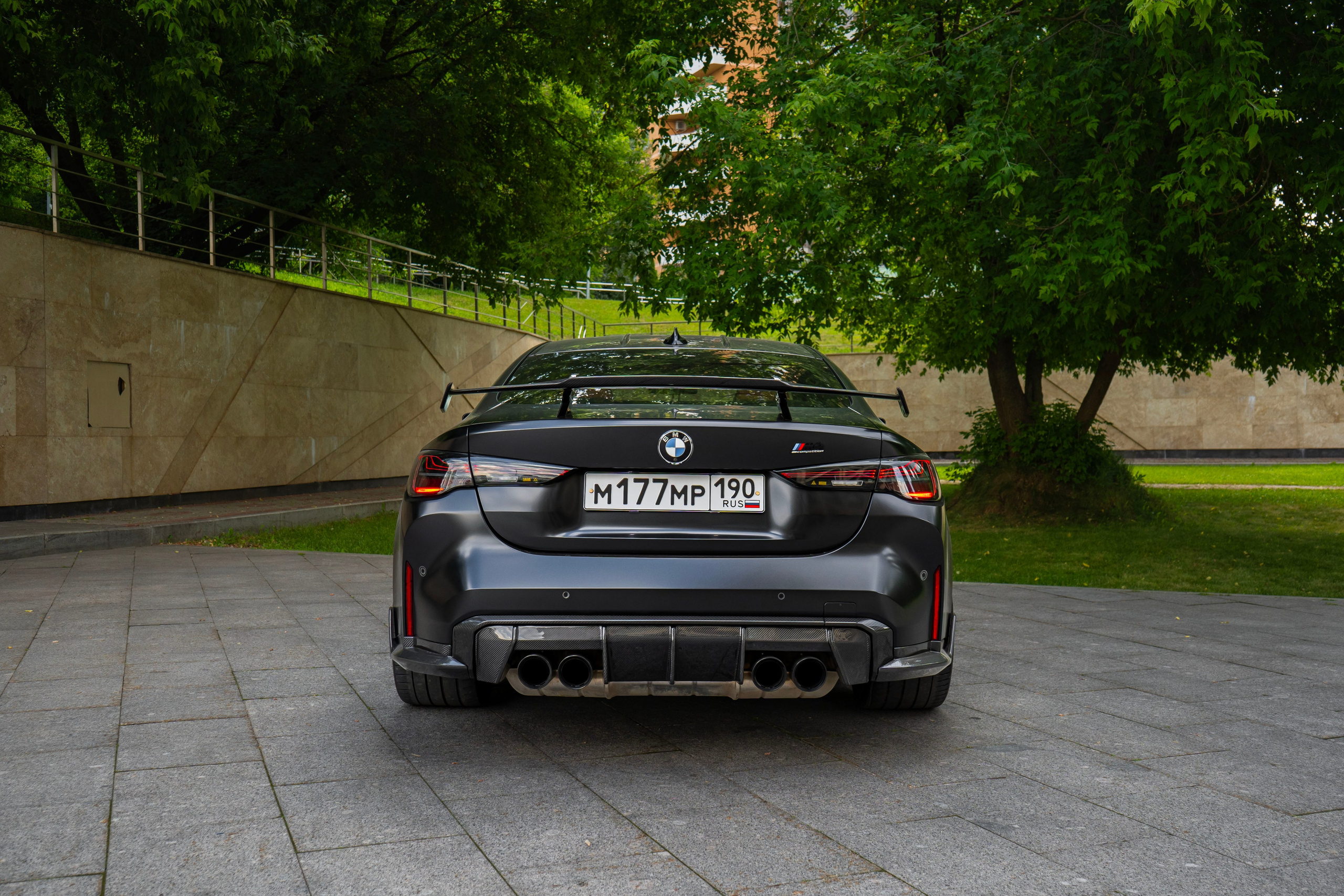 BMW M4 (Black matte). Автомобильный фотограф Ногинск Денис Городок
