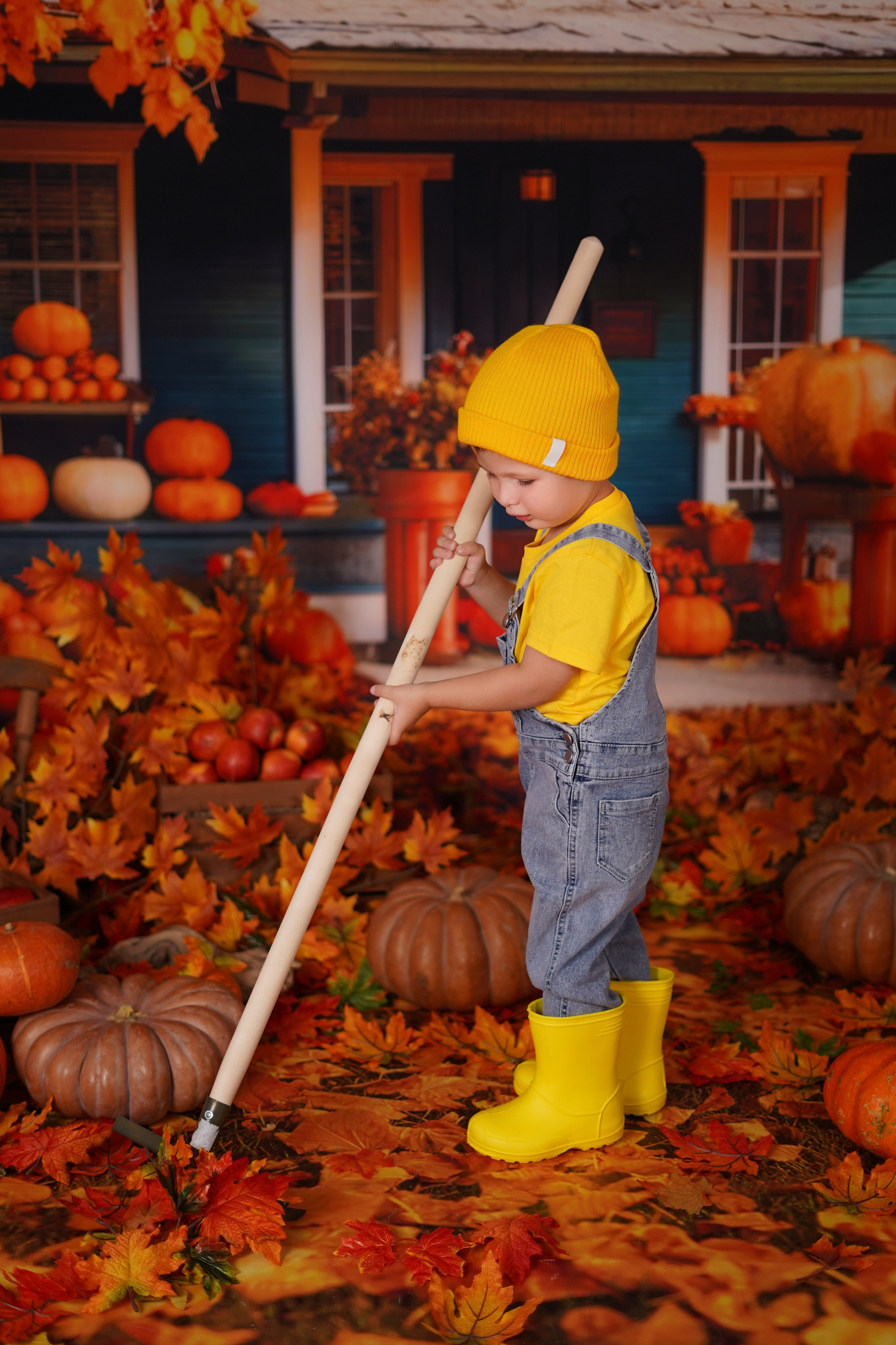Осенний фотодень в студии Антураж. Детский семейный фотограф Краснодар
