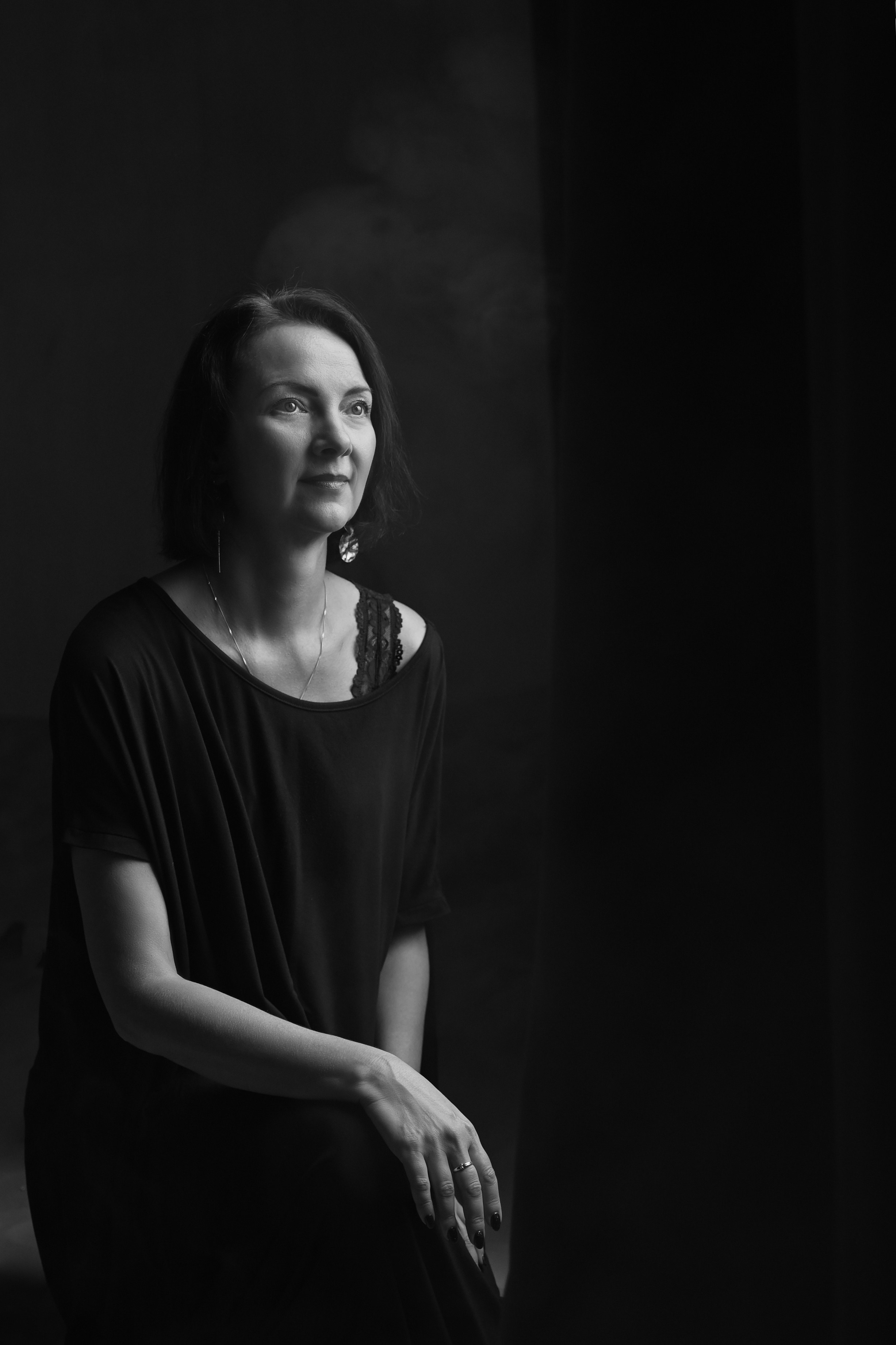 Женская фотосессия в студии с песком. Портретный фотограф в Москве Казьмина Олеся