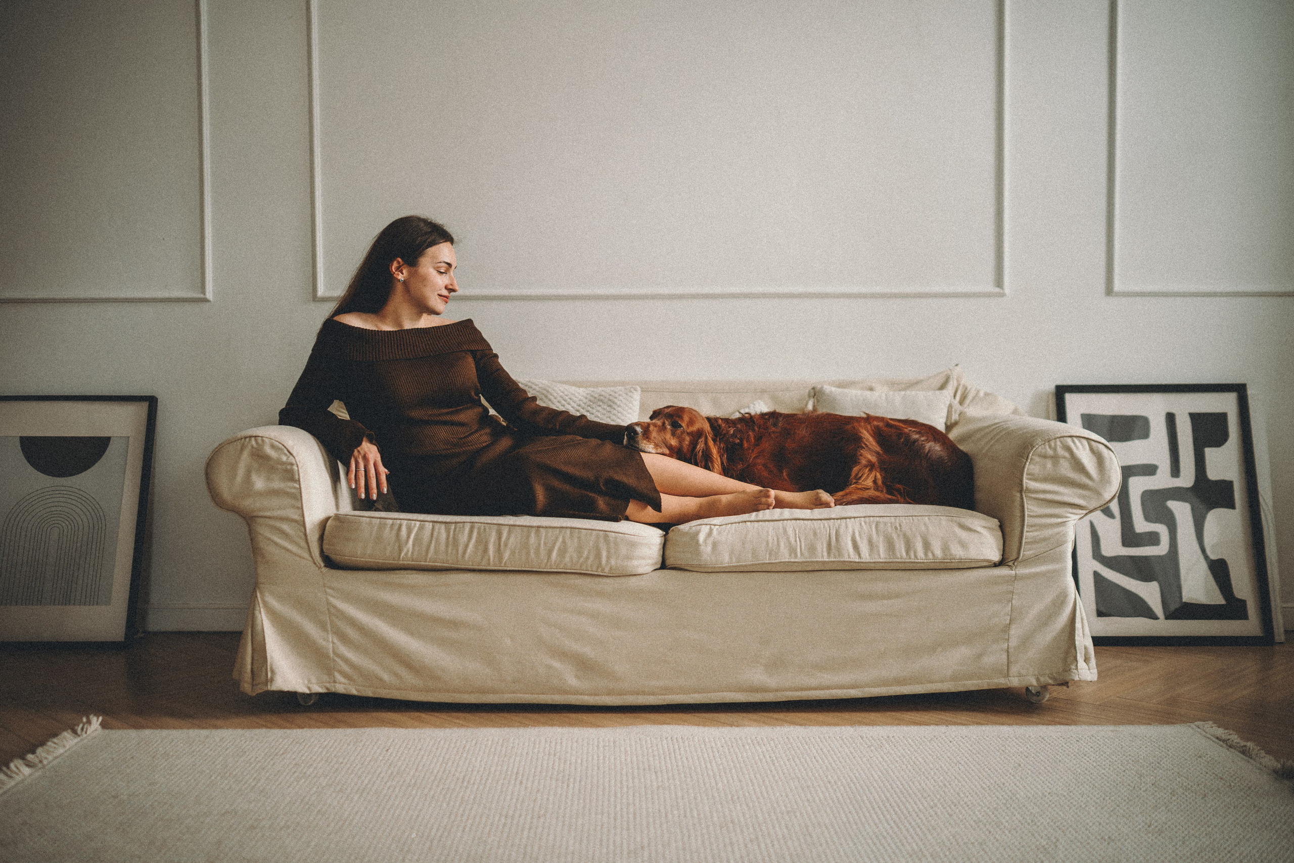 Маша, Илья и Локи. Семейный фотограф анималист Ананьева Мария — Москва