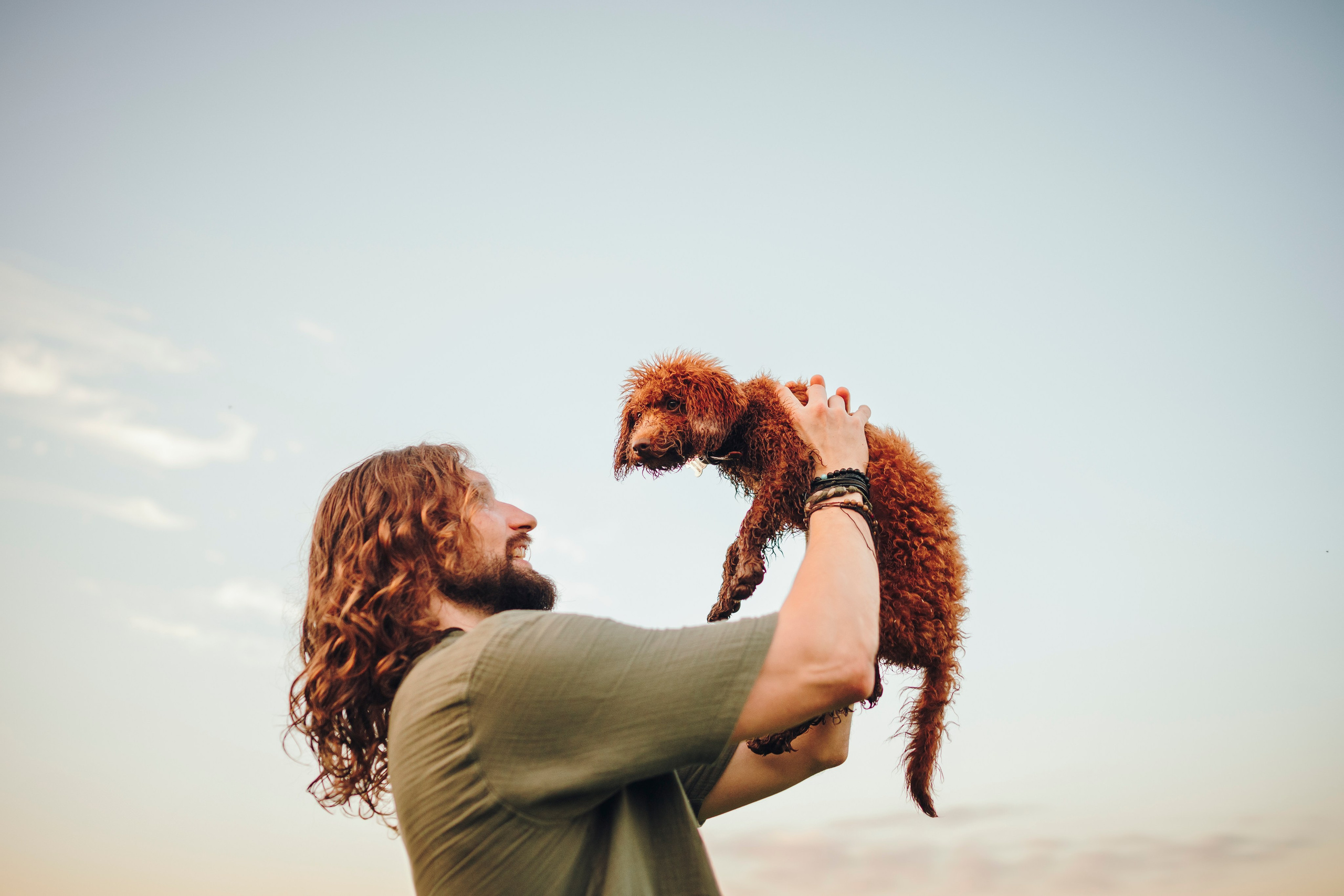Марина, Тарас и Хагрид. Семейный фотограф анималист Ананьева Мария — Москва