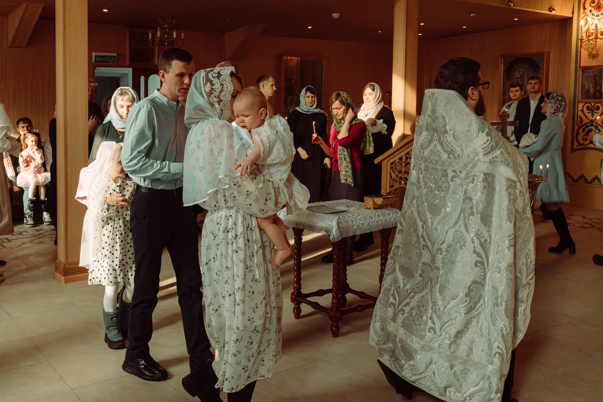 Крещение Амелии. Фотограф новорожденных в Норильске Виктория Шагалиева