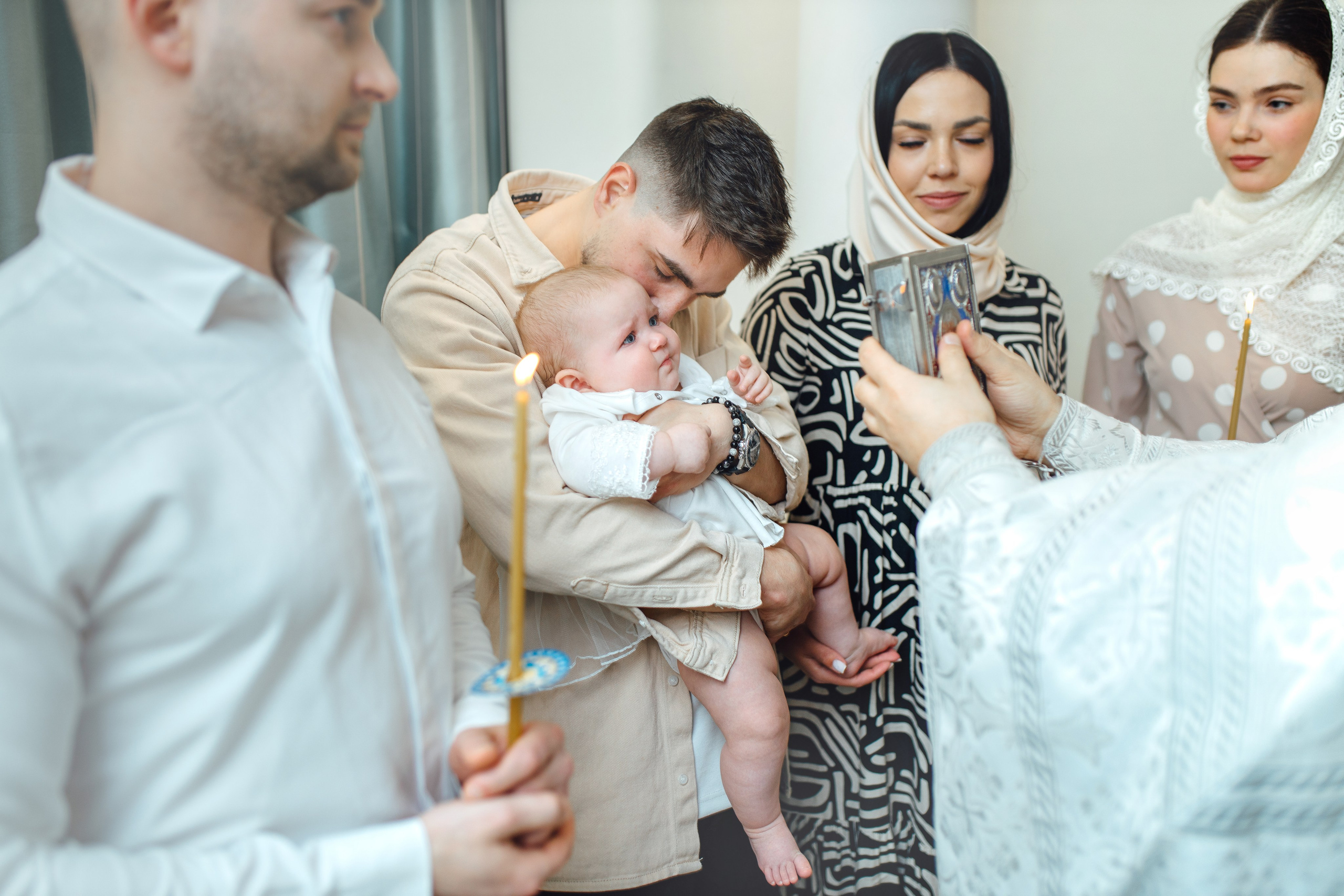 Таинство крещения Софии, апрель 2024