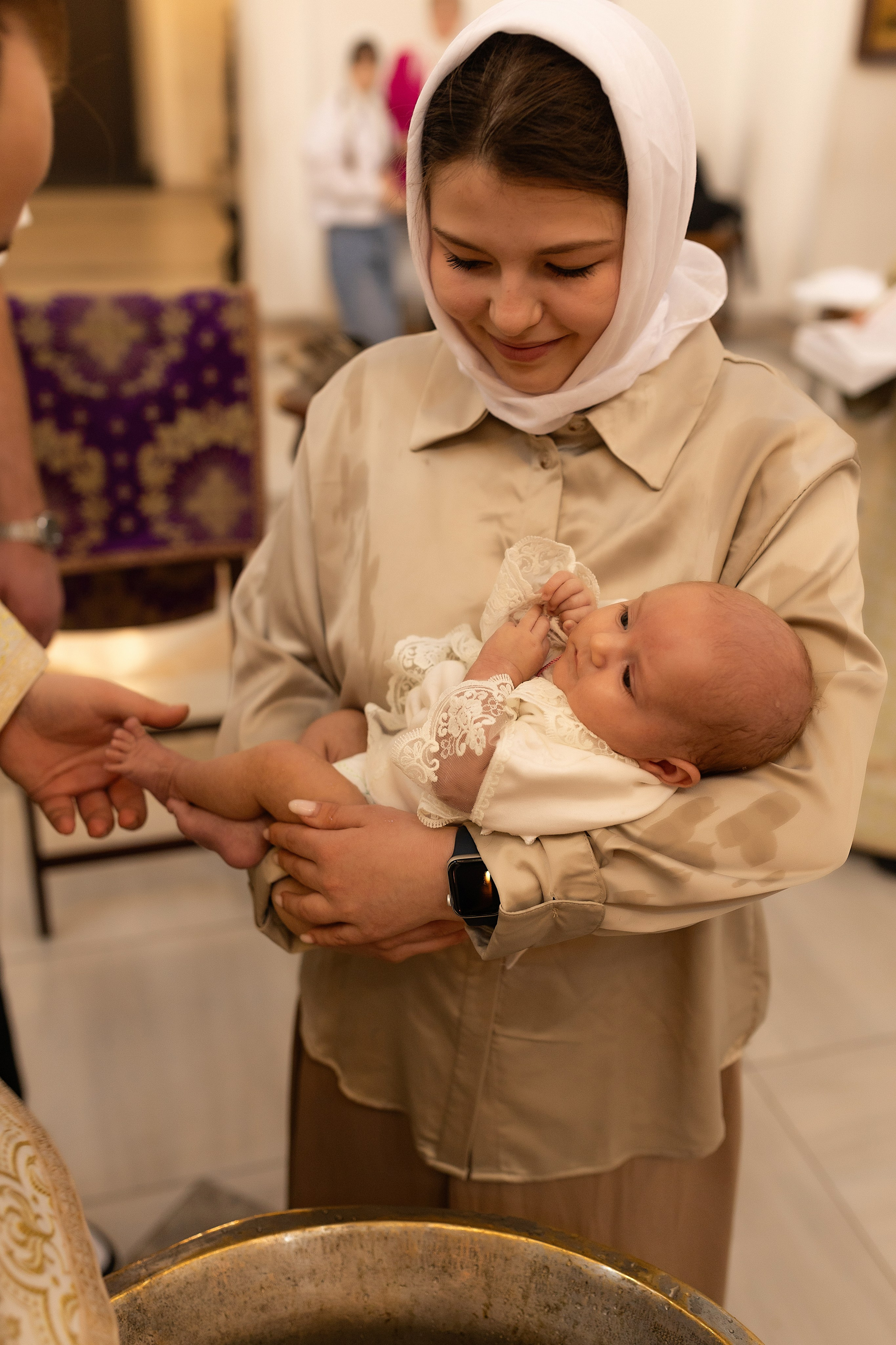 Таинство крещения Алисы. Фотограф в Железнодорожном и Балашихе