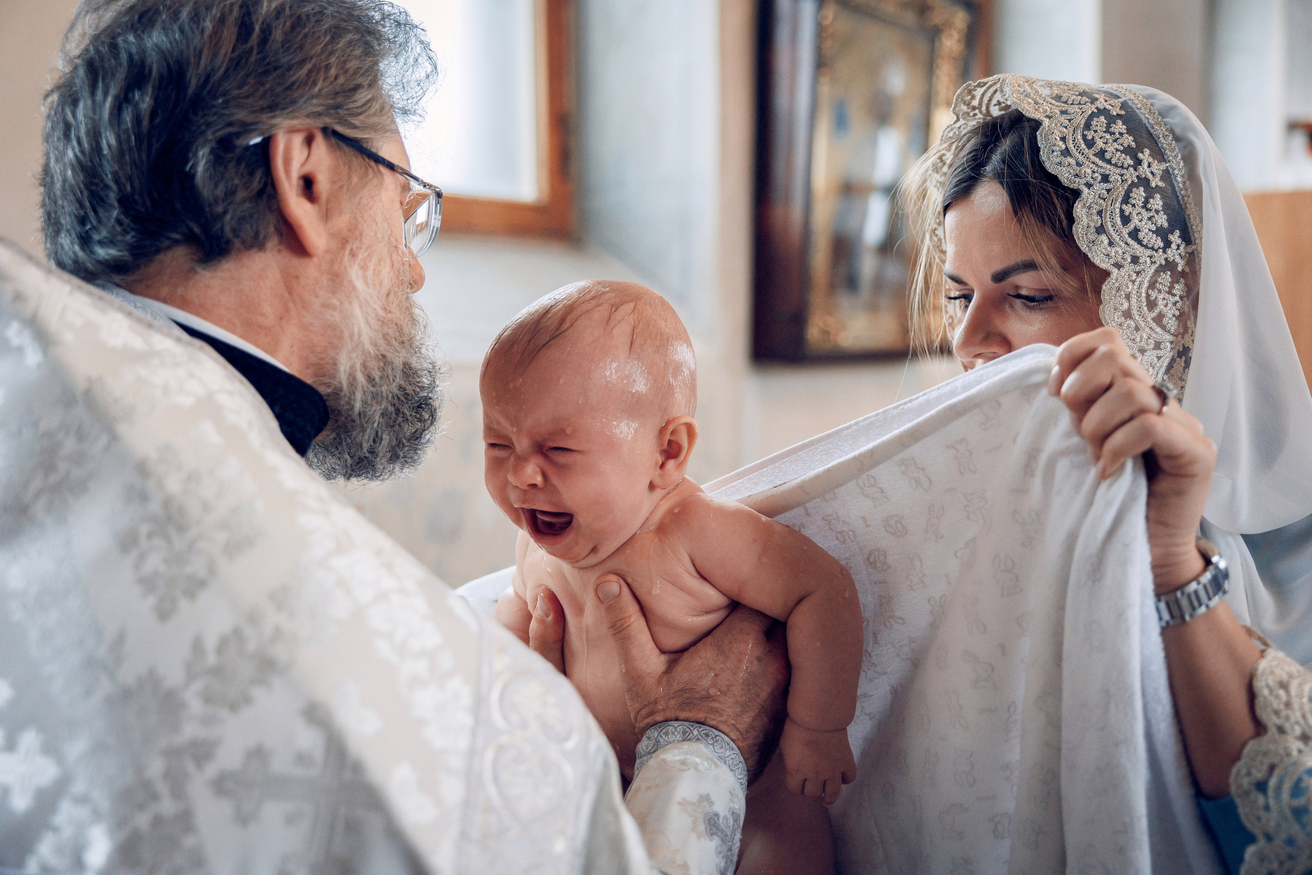 Крещение в Елоховском Богоявленном соборе. Профессиональный фотограф в Москве и Мо Мария Шантарёва