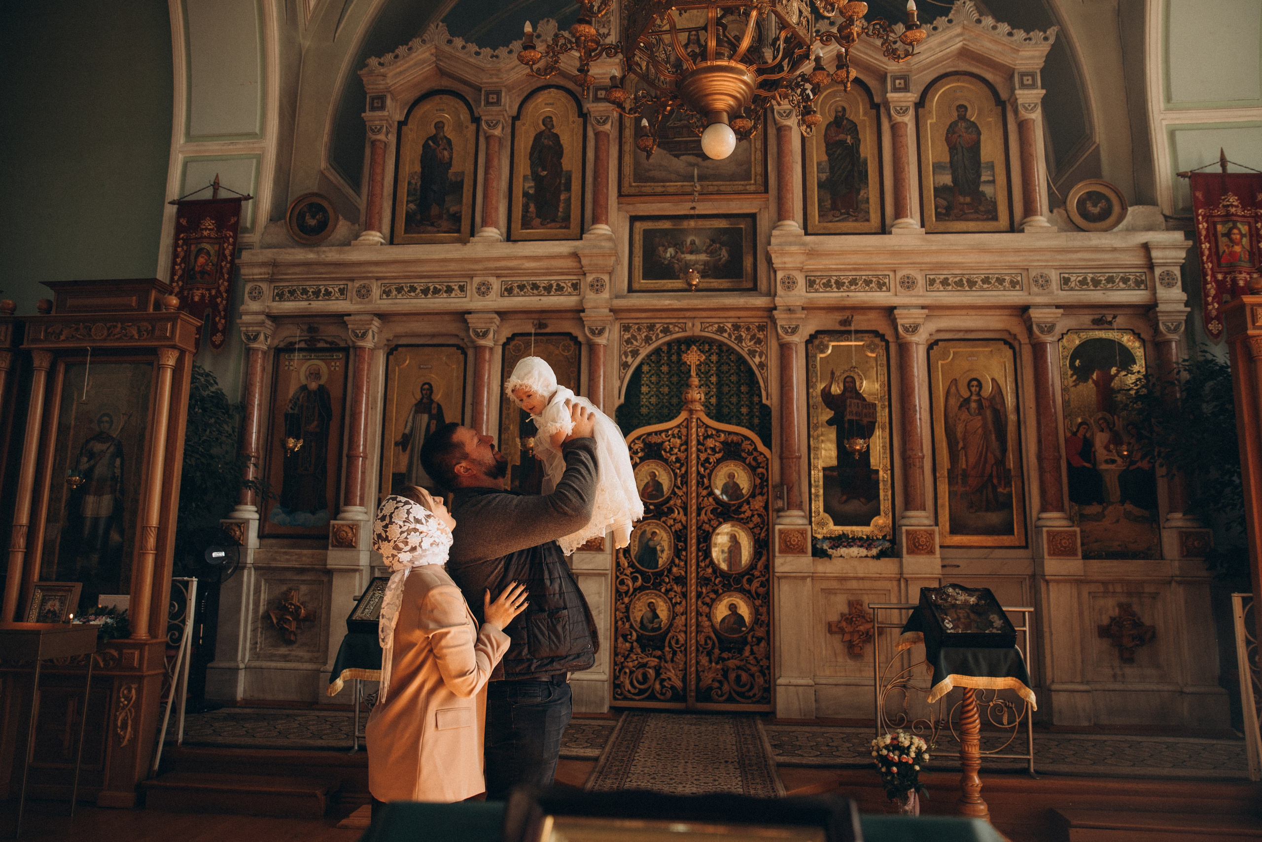 Крещение. Станица Кавказская. Свято-Троицкий храм. Свадебный фотограф Кропоткин Краснодар