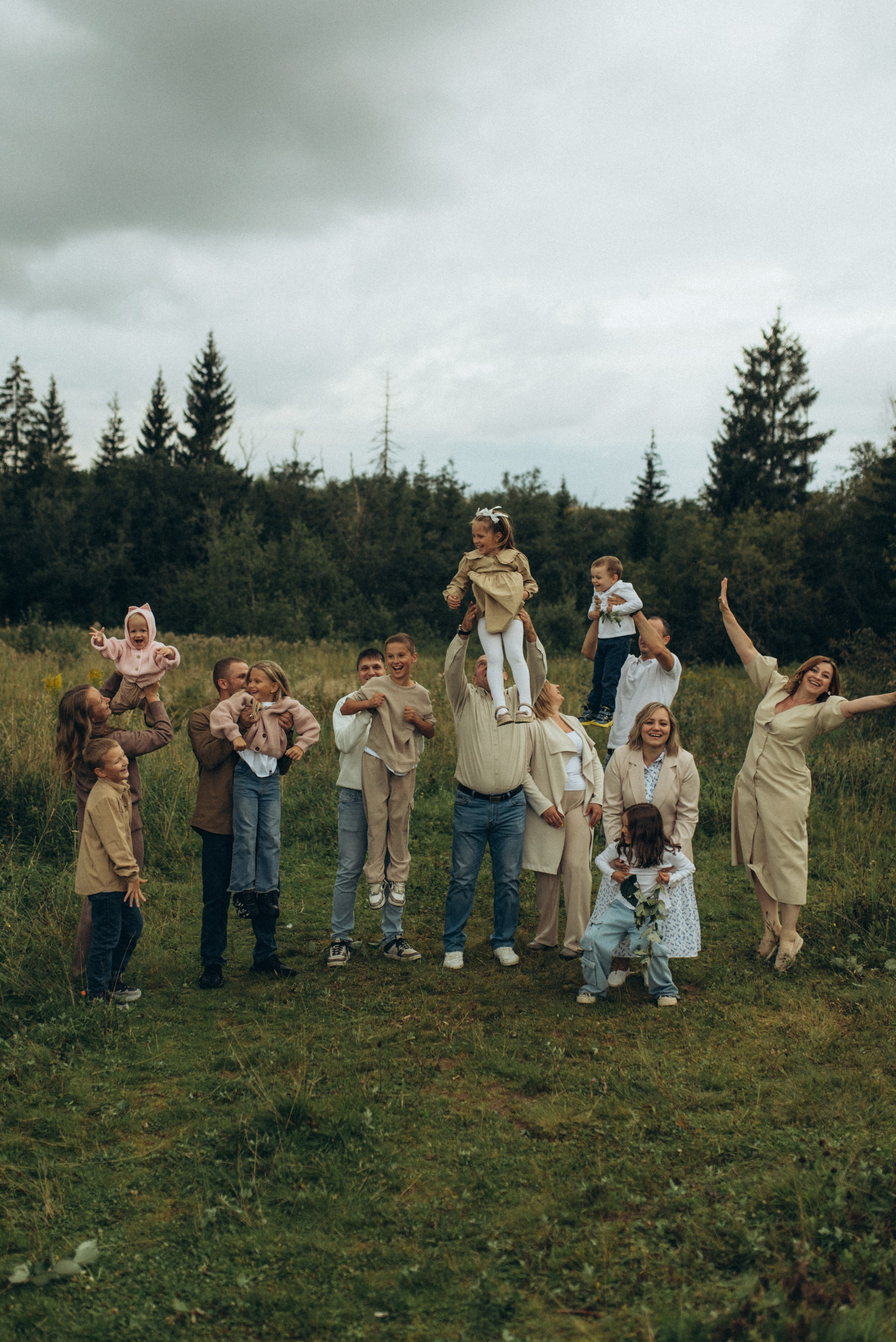 Большая семейная съемка. Семейный фотограф в Москве Екатерина Север