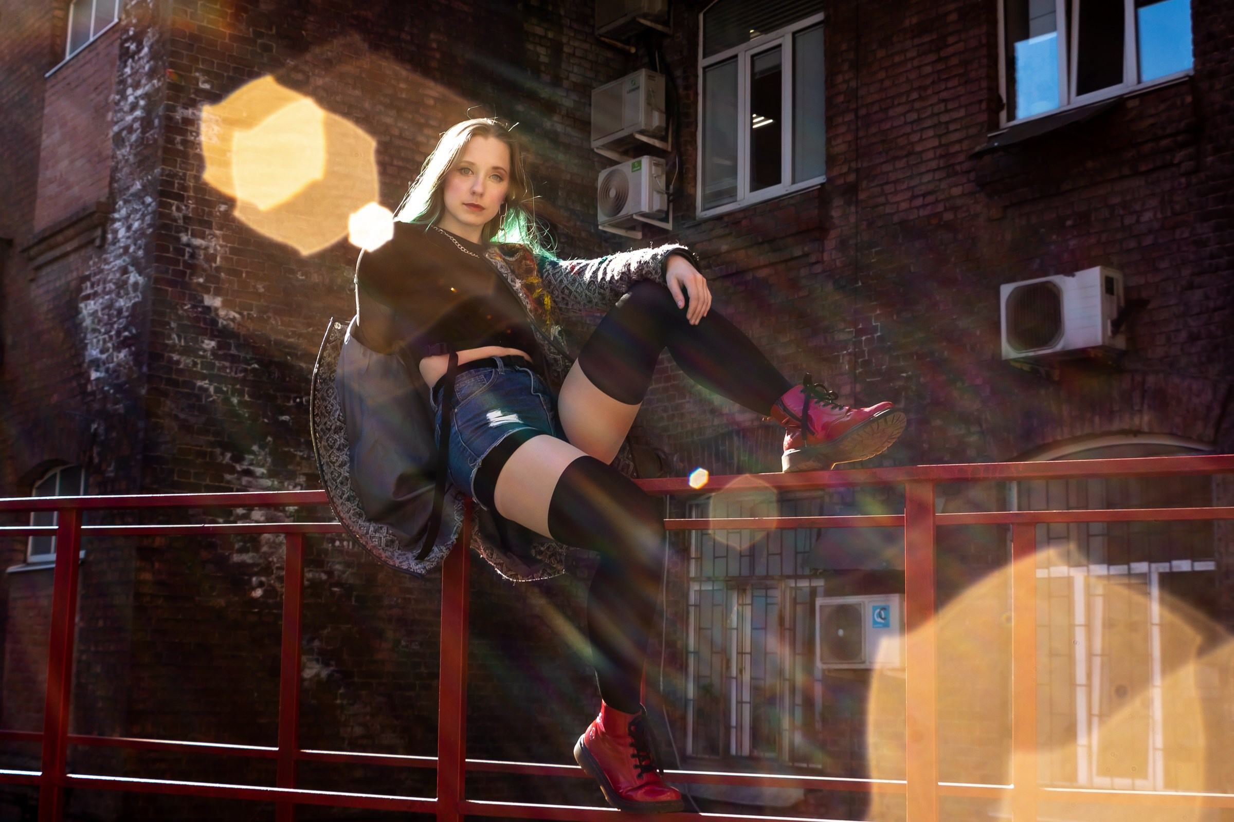 Настя Павлова. Крыша. Портретный фотограф в Санкт-Петербурге Александр Быстрицкий