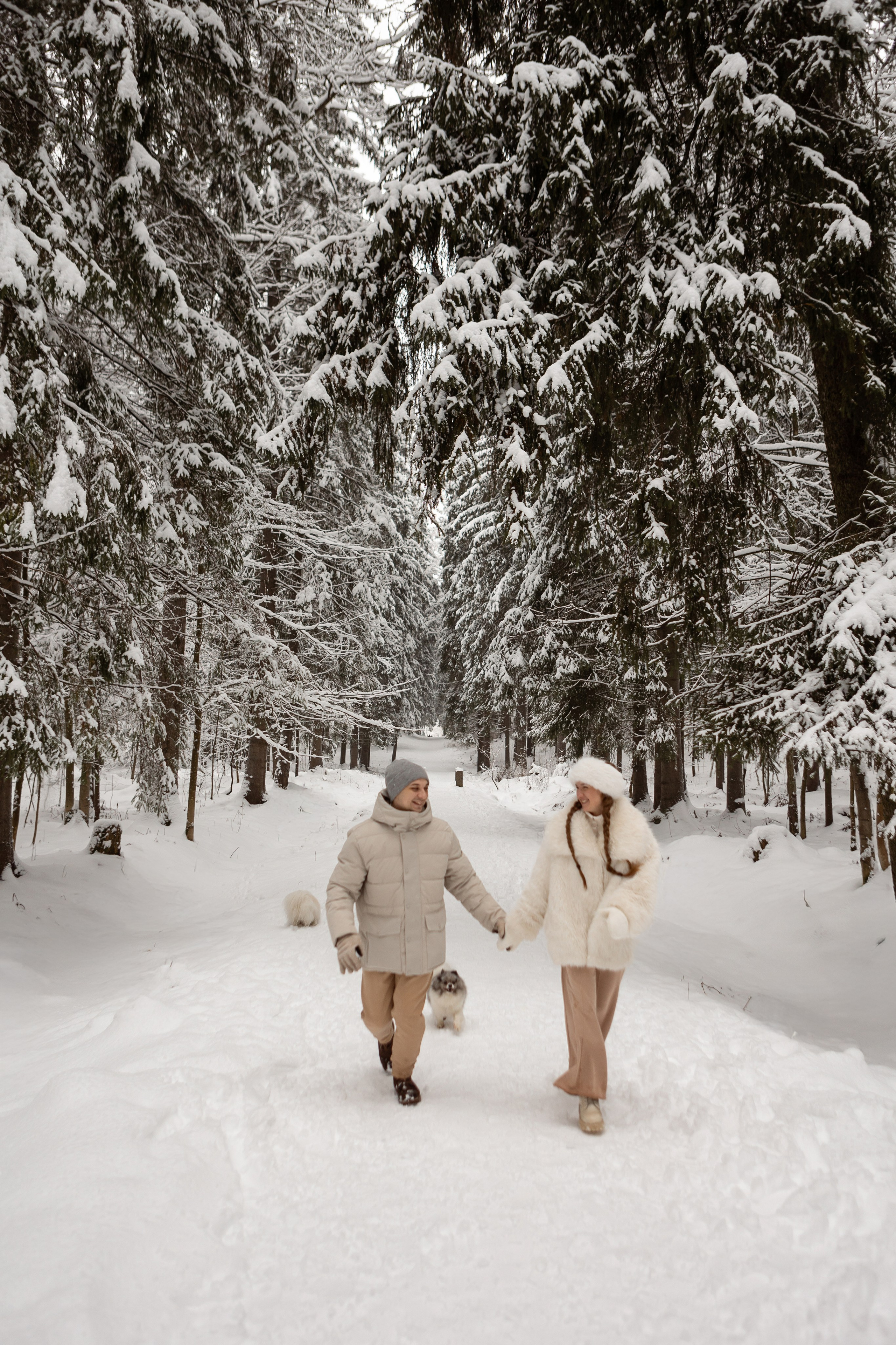 Новогодняя фотосессия с собачками в шуваловском парке. Свадебный фотограф в СПБ | Санкт-Петербурге Анастасия Рахимгулова