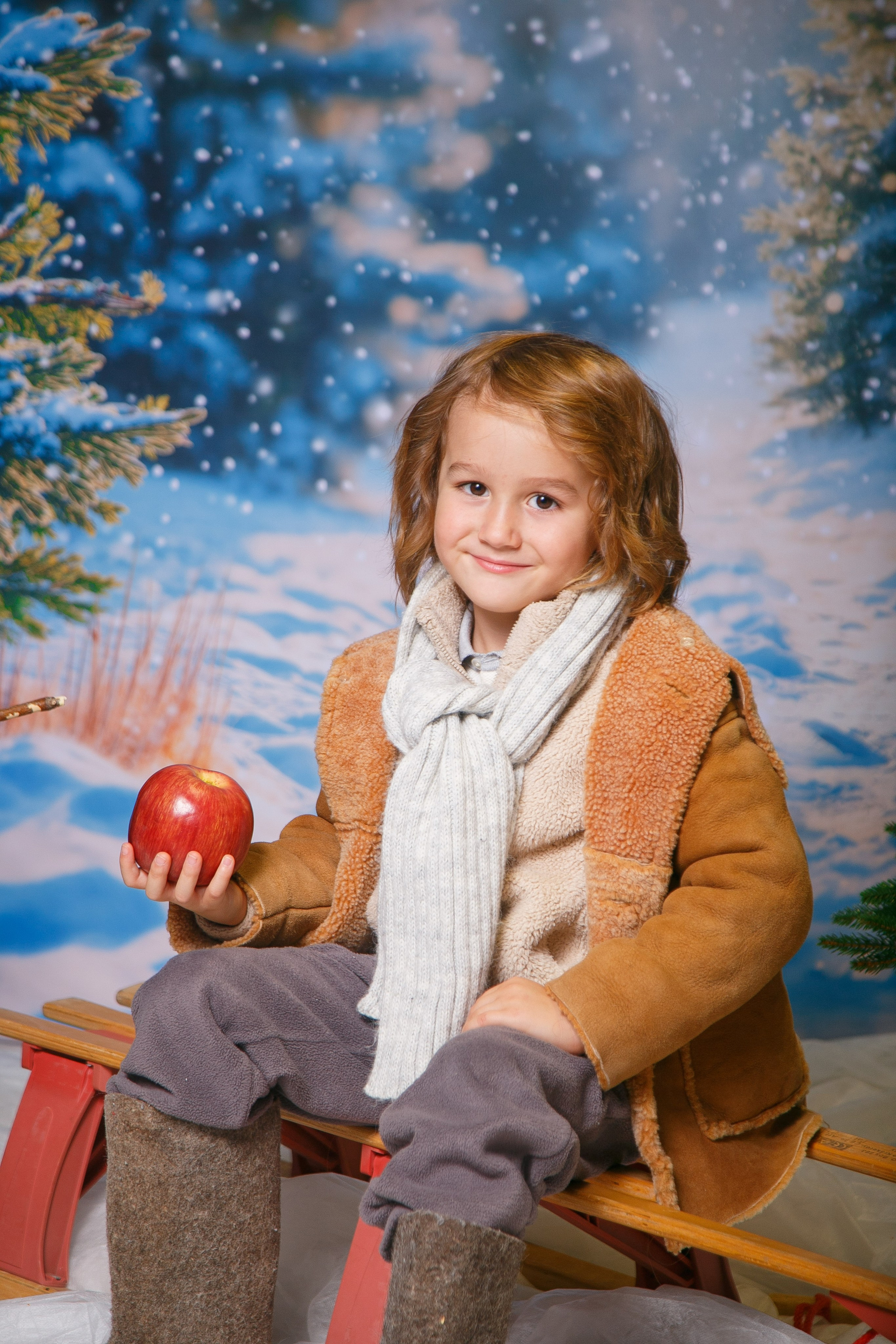 Зимний лес. Детская фотостудия Москва